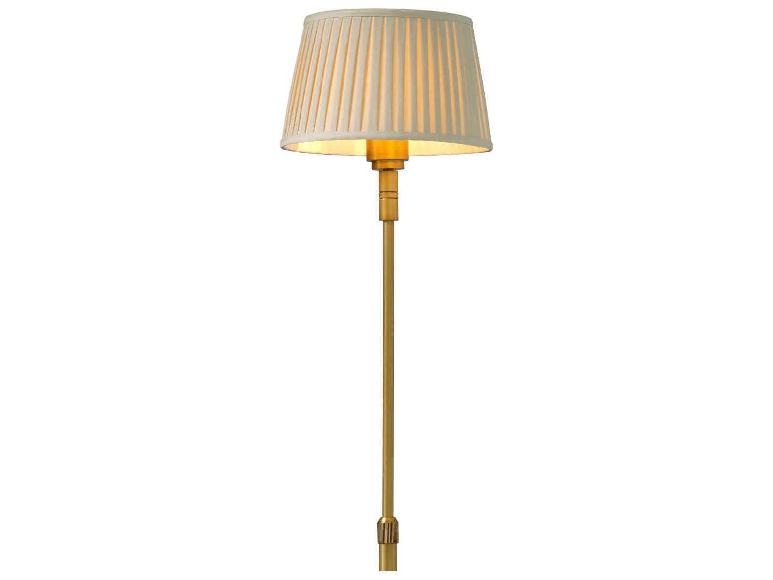 Eichholtz Tryon Brushed Brass Traditional Floor Lamp