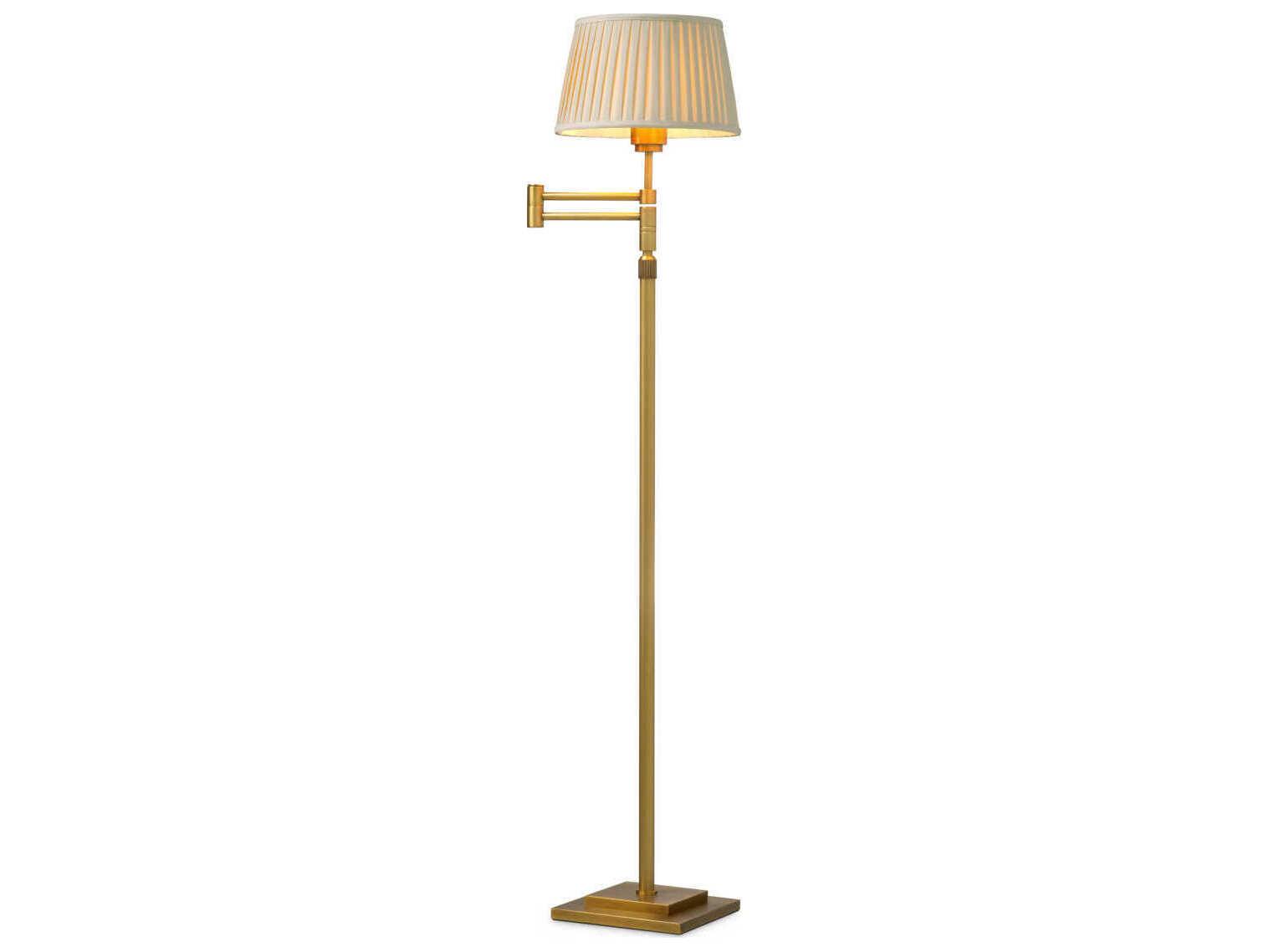 Eichholtz Corbin Brushed Brass Traditional Floor Lamp