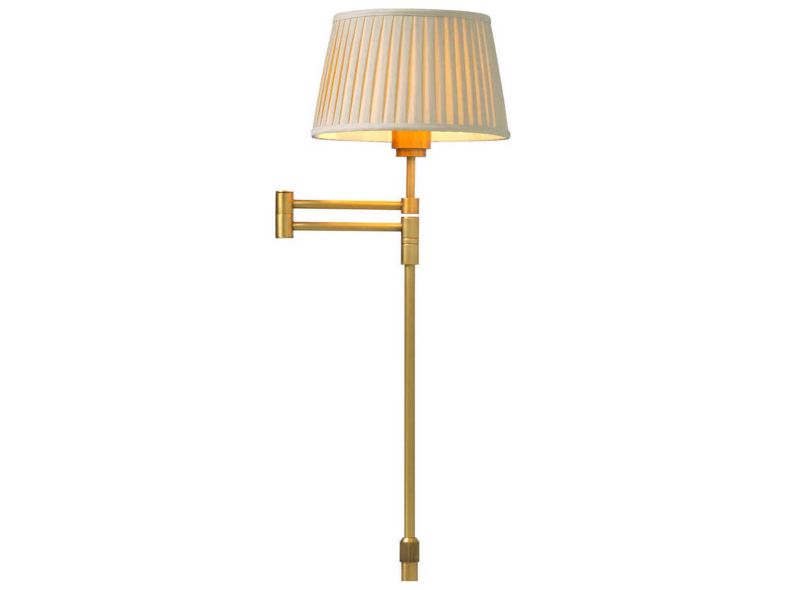 Eichholtz Corbin Brushed Brass Traditional Floor Lamp