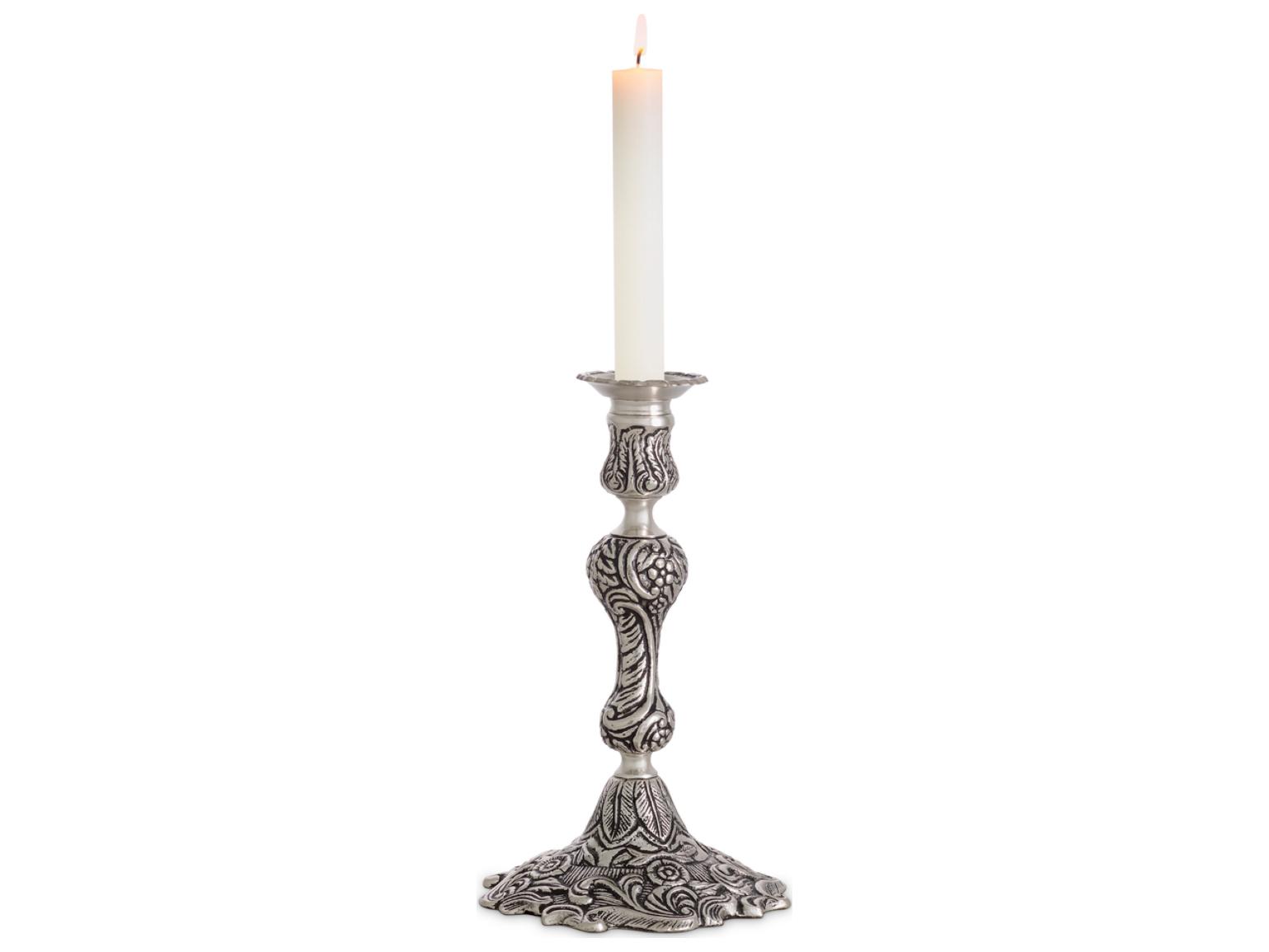 Eichholtz Antique Silver Plated Candle Holder