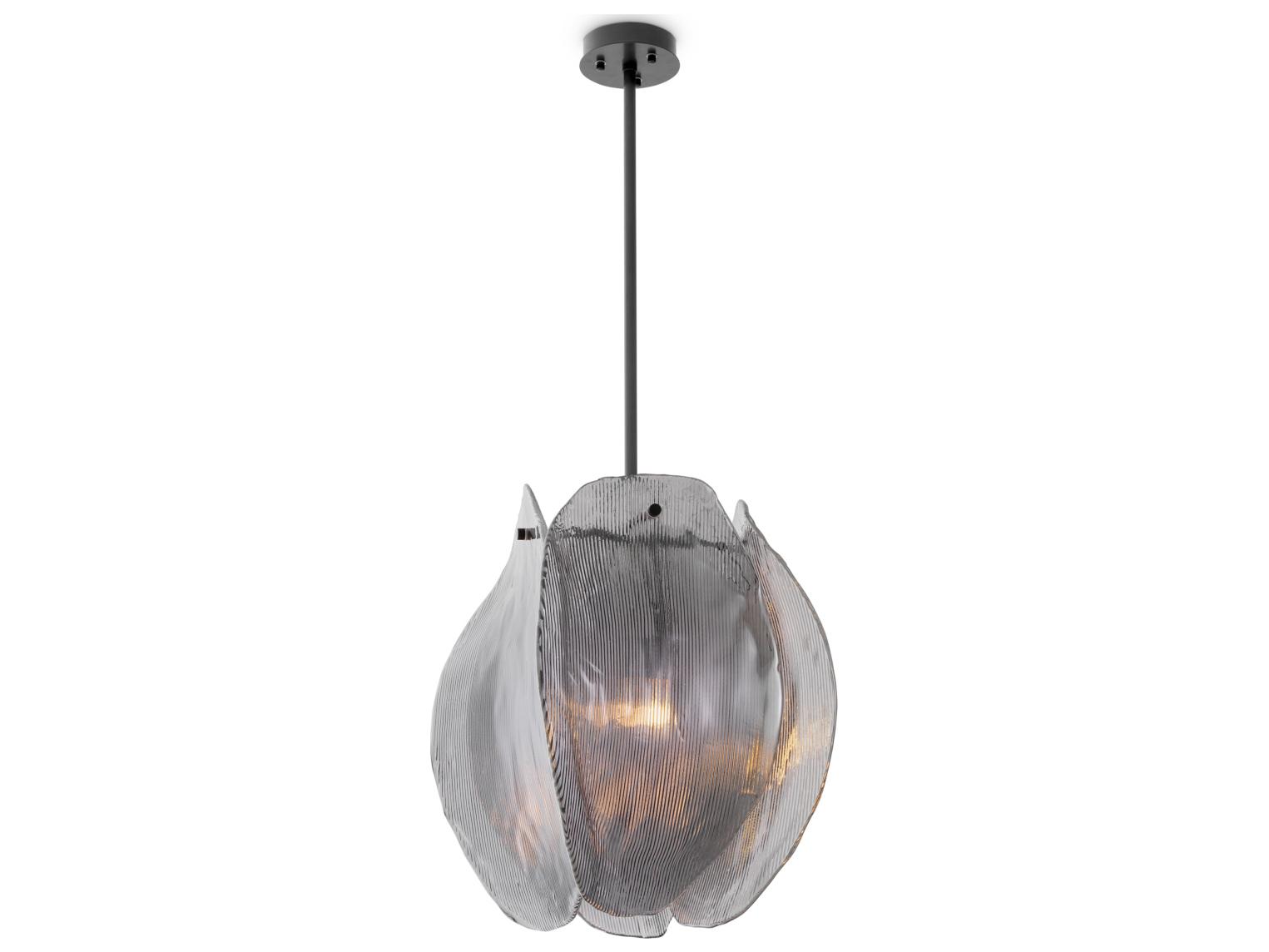 Eichholtz Bronze X Smoke Glass Pendant