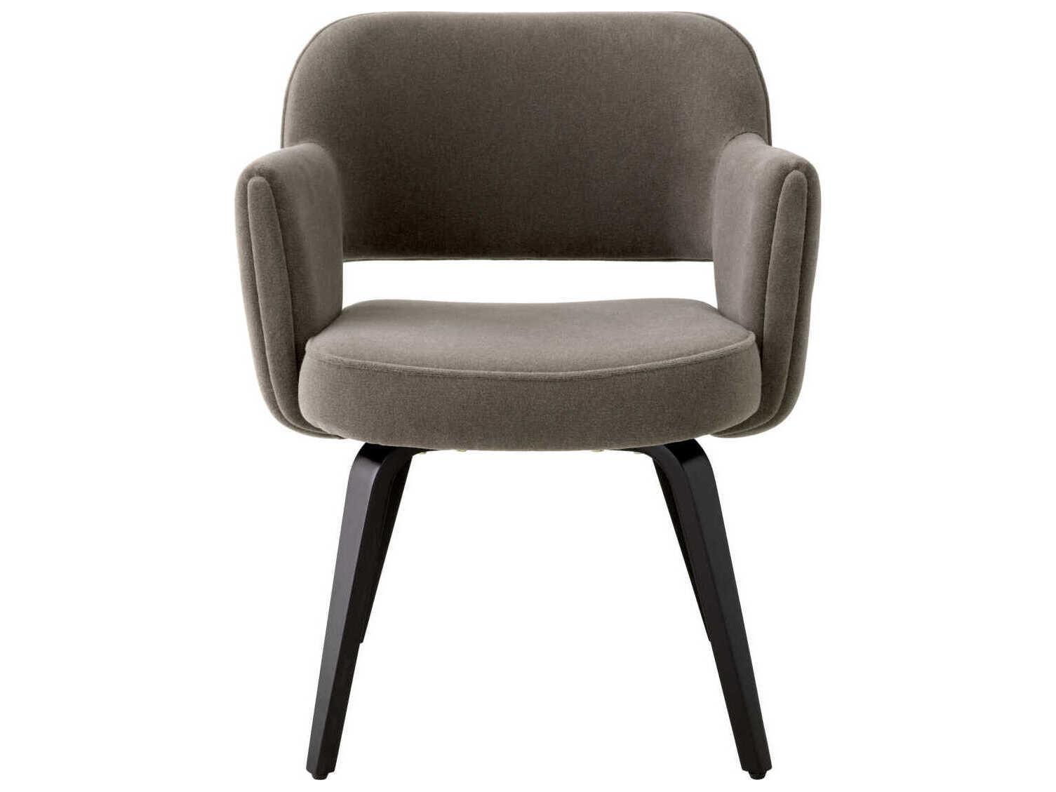 Eichholtz Park Brown Upholstered Arm Dining Chair