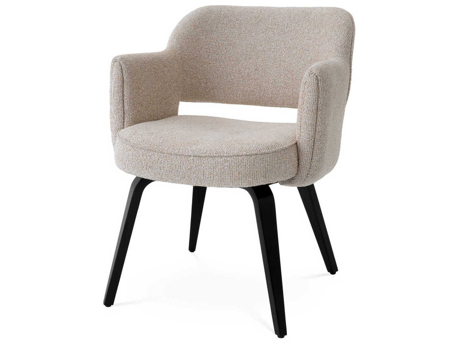 Eichholtz Park Beige Upholstered Arm Dining Chair