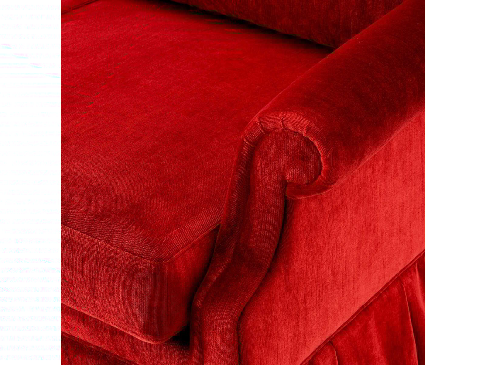 Eichholtz Verplanck Wrey Velvet Red Upholstered Sofa