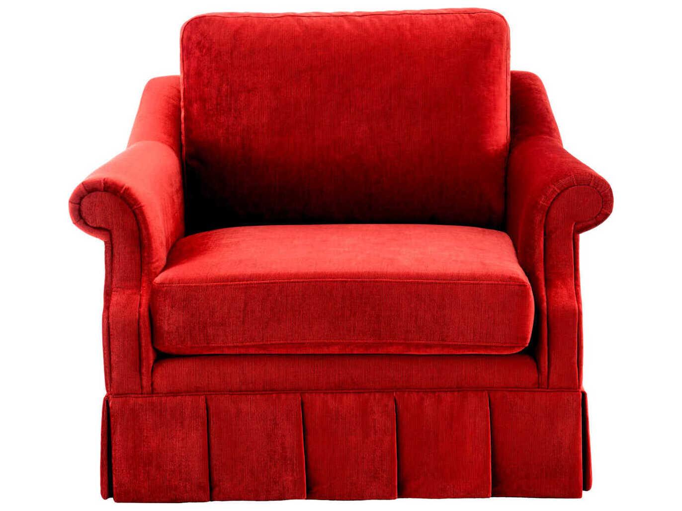 Eichholtz Verplanck Red Velvet Accent Chair