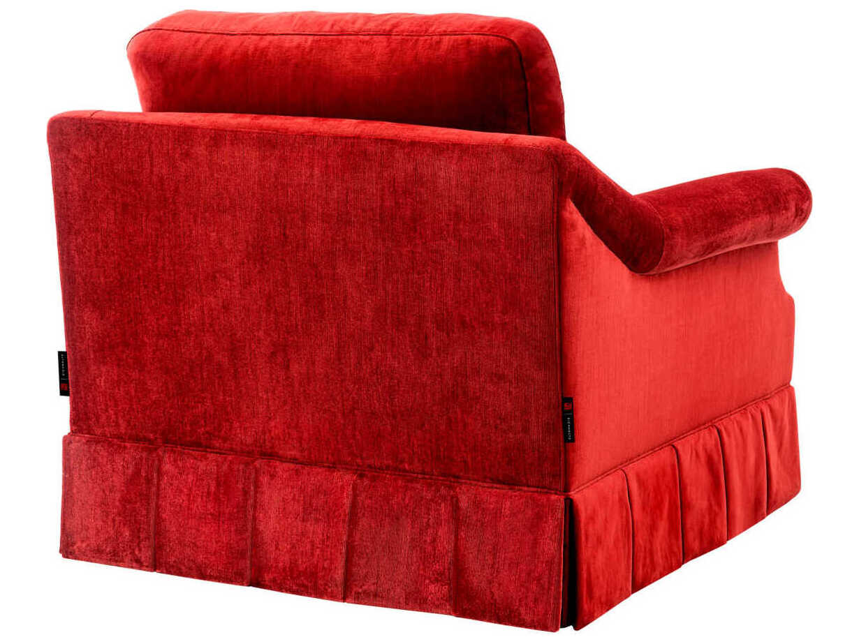 Eichholtz Verplanck Red Velvet Accent Chair