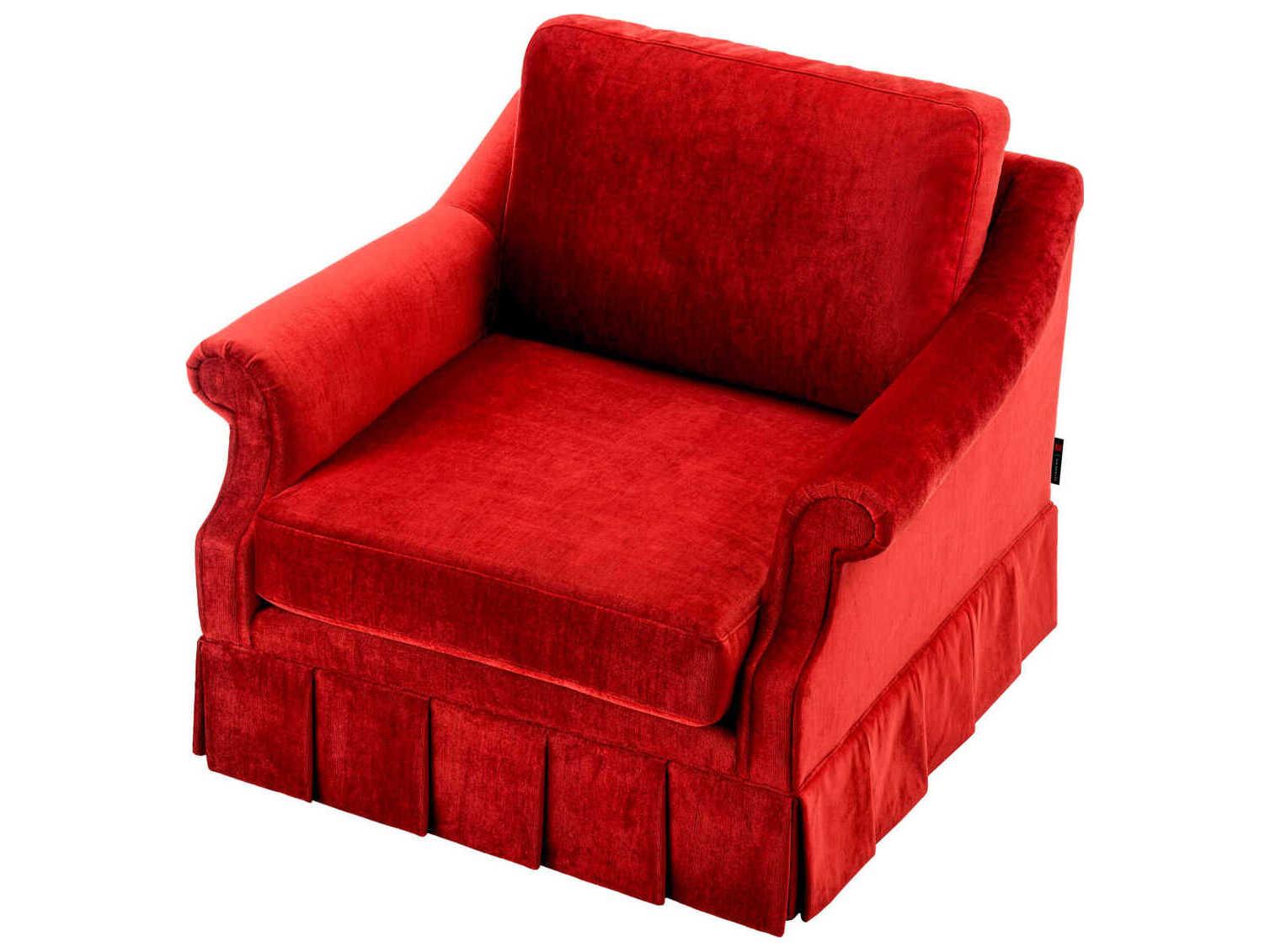 Eichholtz Verplanck Red Velvet Accent Chair