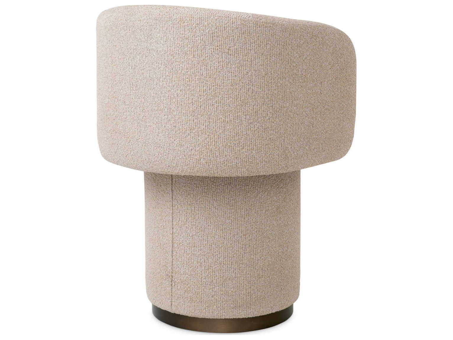 Eichholtz Marly Beige Upholstered Arm Dining Chair
