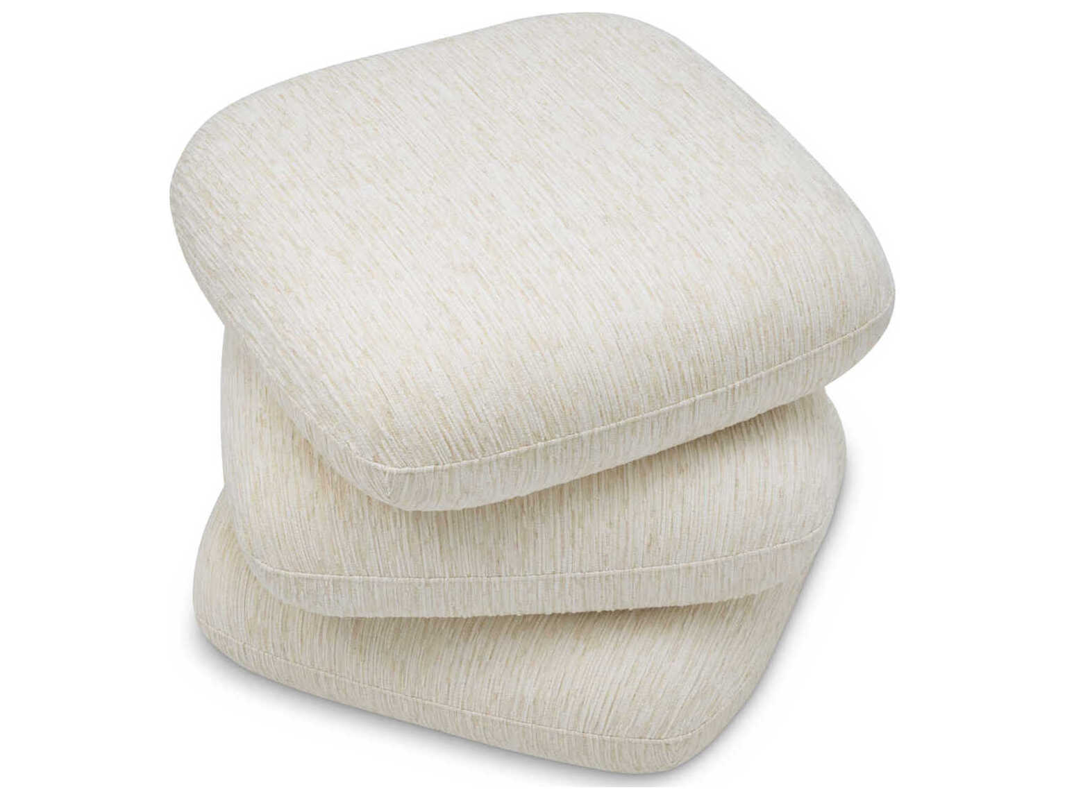 Eichholtz Greenwich White Upholstered Accent Stool