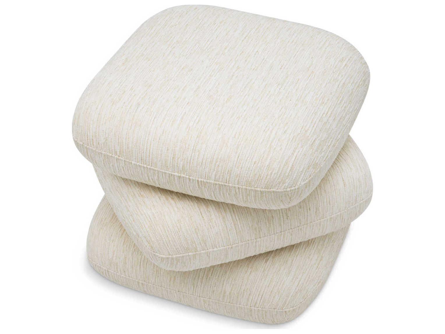 Eichholtz Greenwich White Upholstered Accent Stool