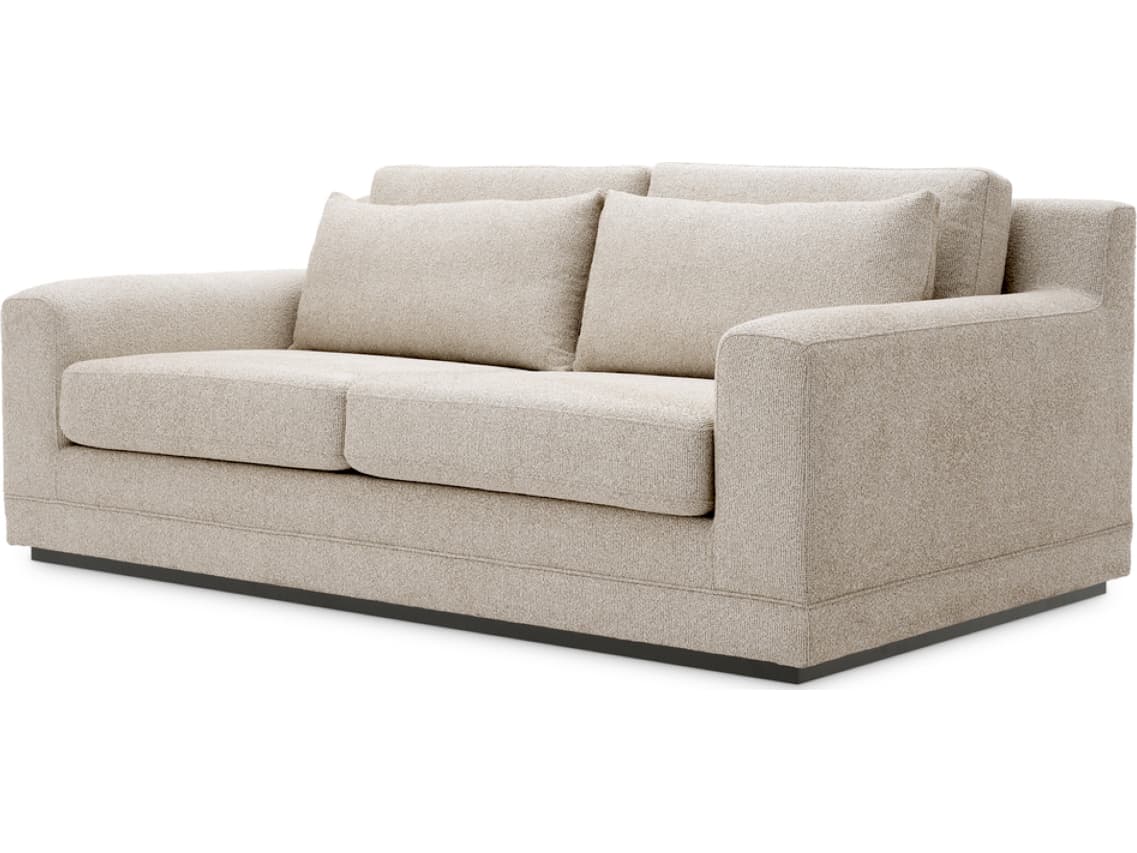 Eichholtz Palmer Beige X Black Base Upholstered Sofa