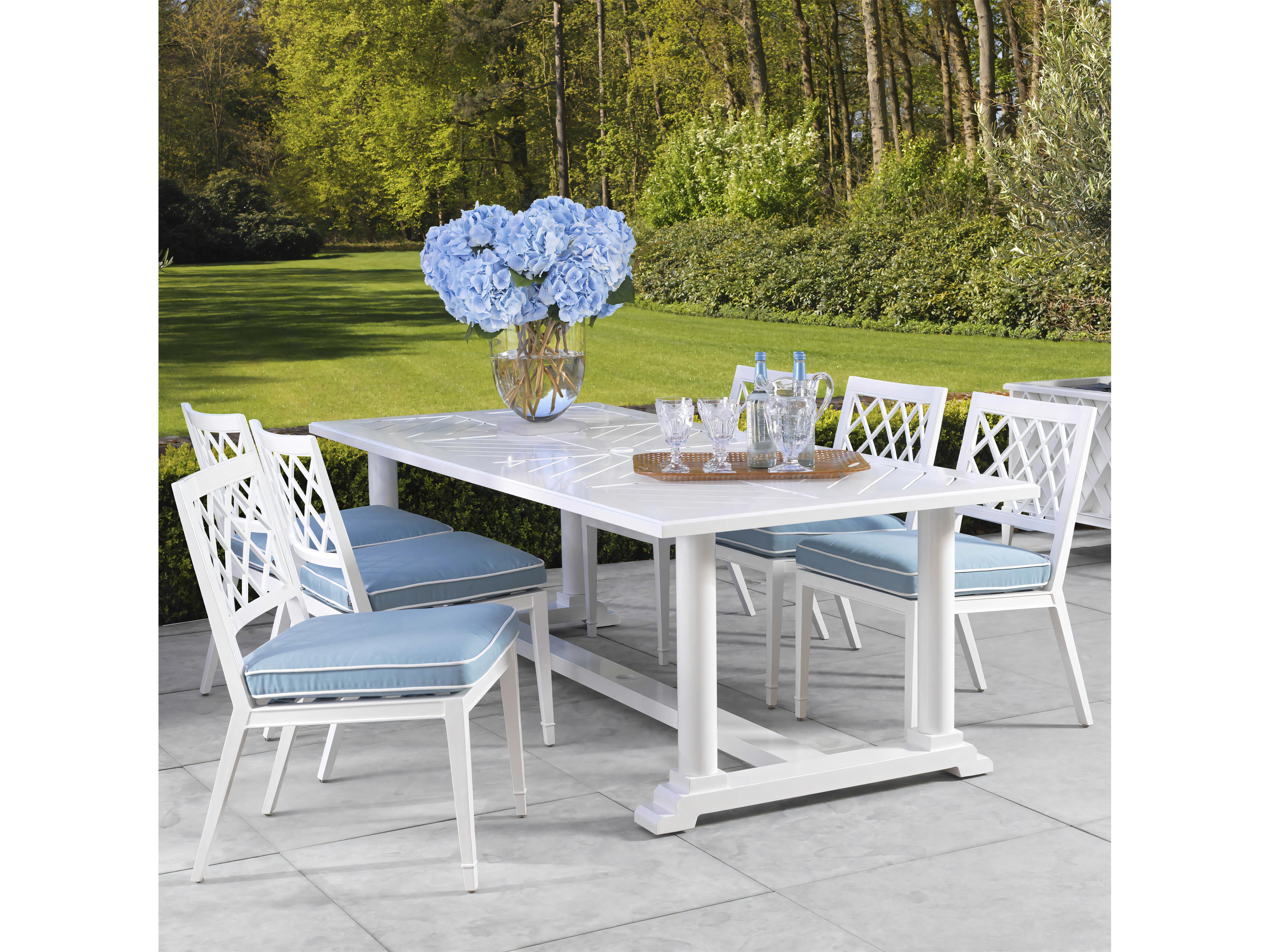 Eichholtz Outdoor White Finish Dining Table