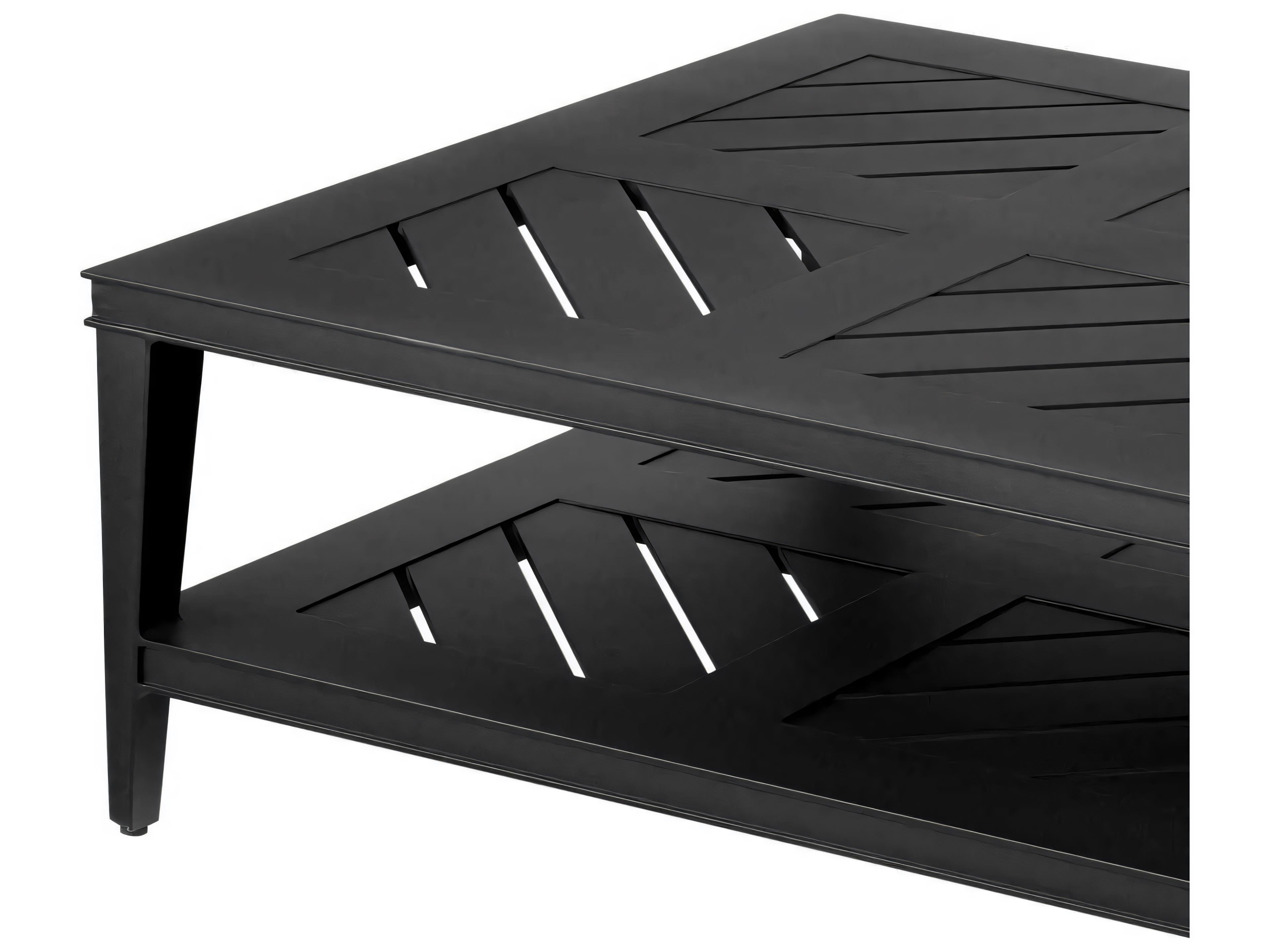 Eichholtz Outdoor Black Finish Coffee Table