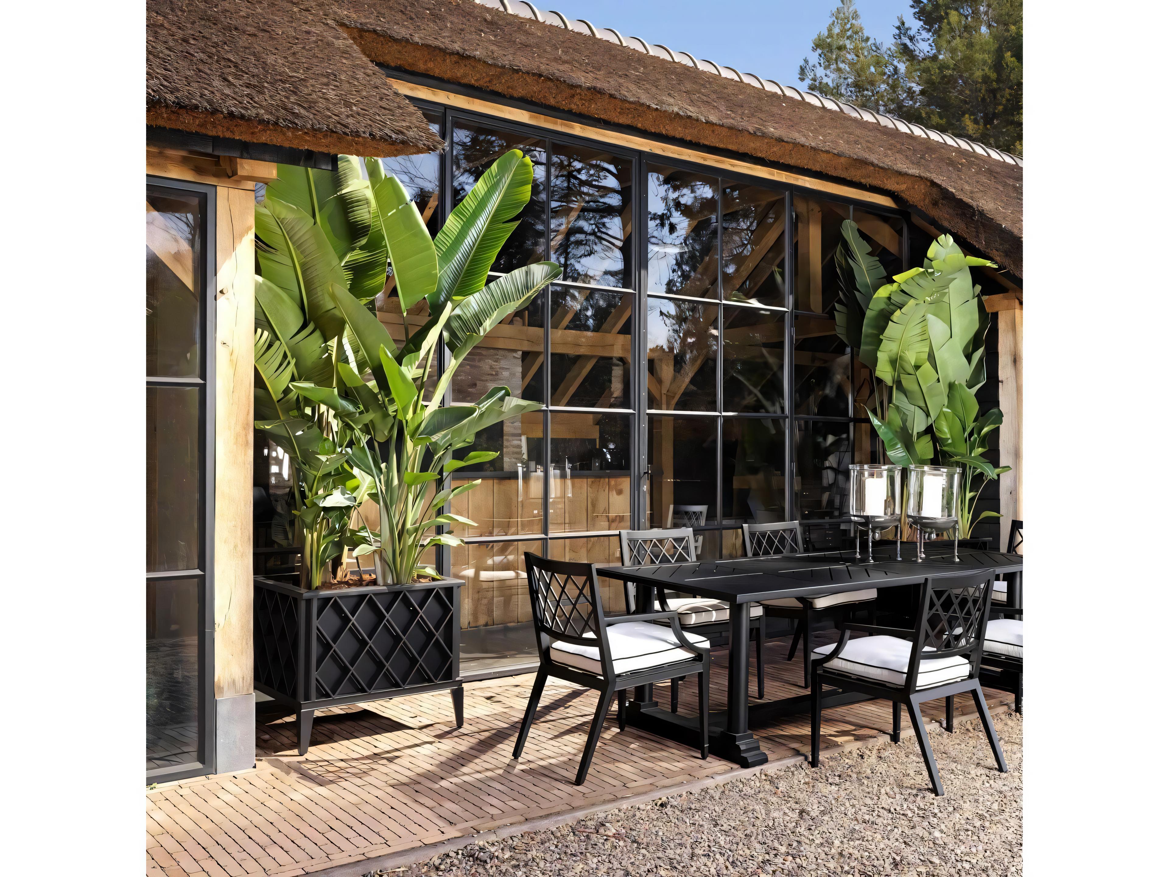 Eichholtz Outdoor Black Finish Planter