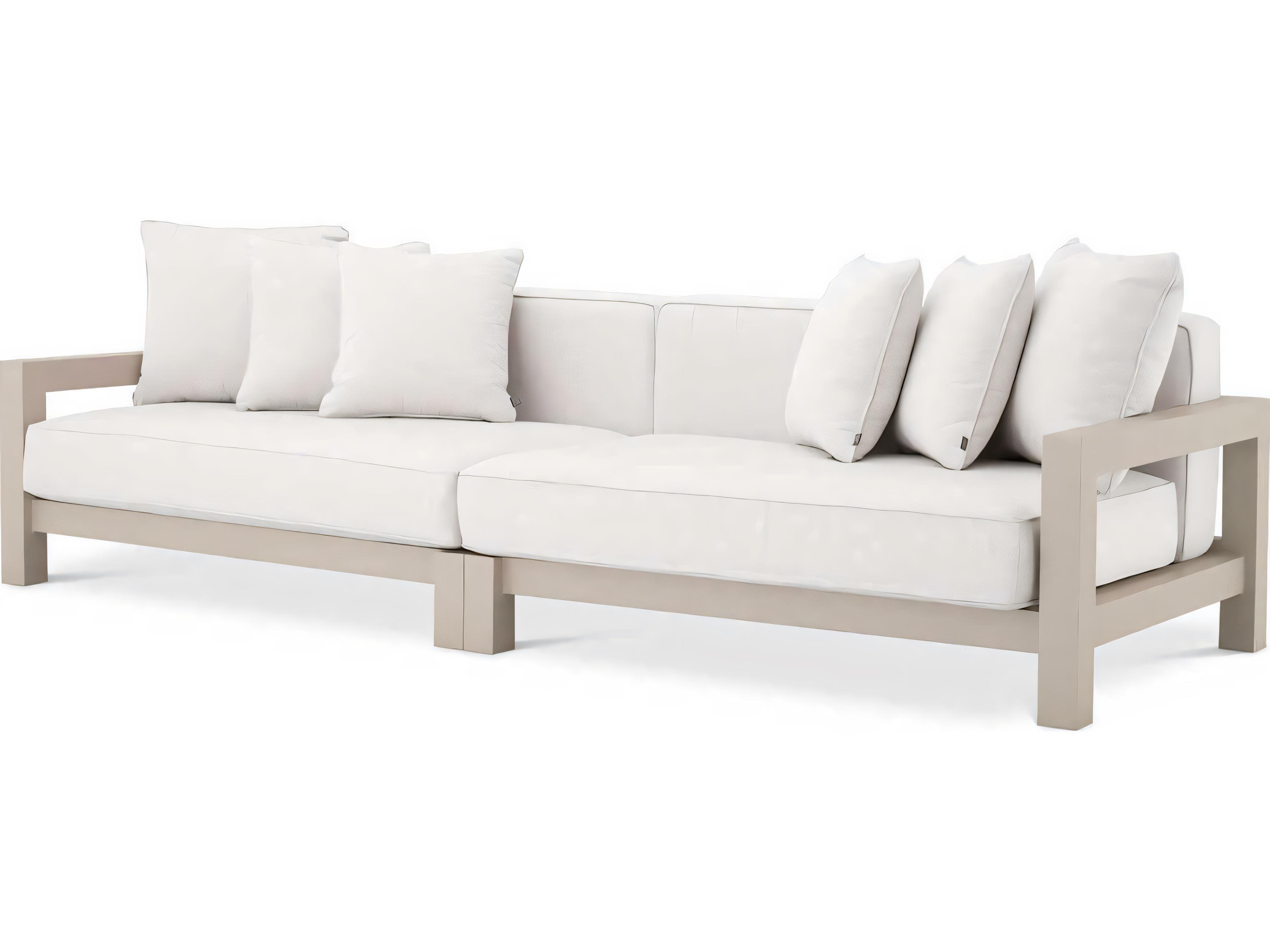 Eichholtz Outdoor Sand Finish Sunbrella Canvas Sofa