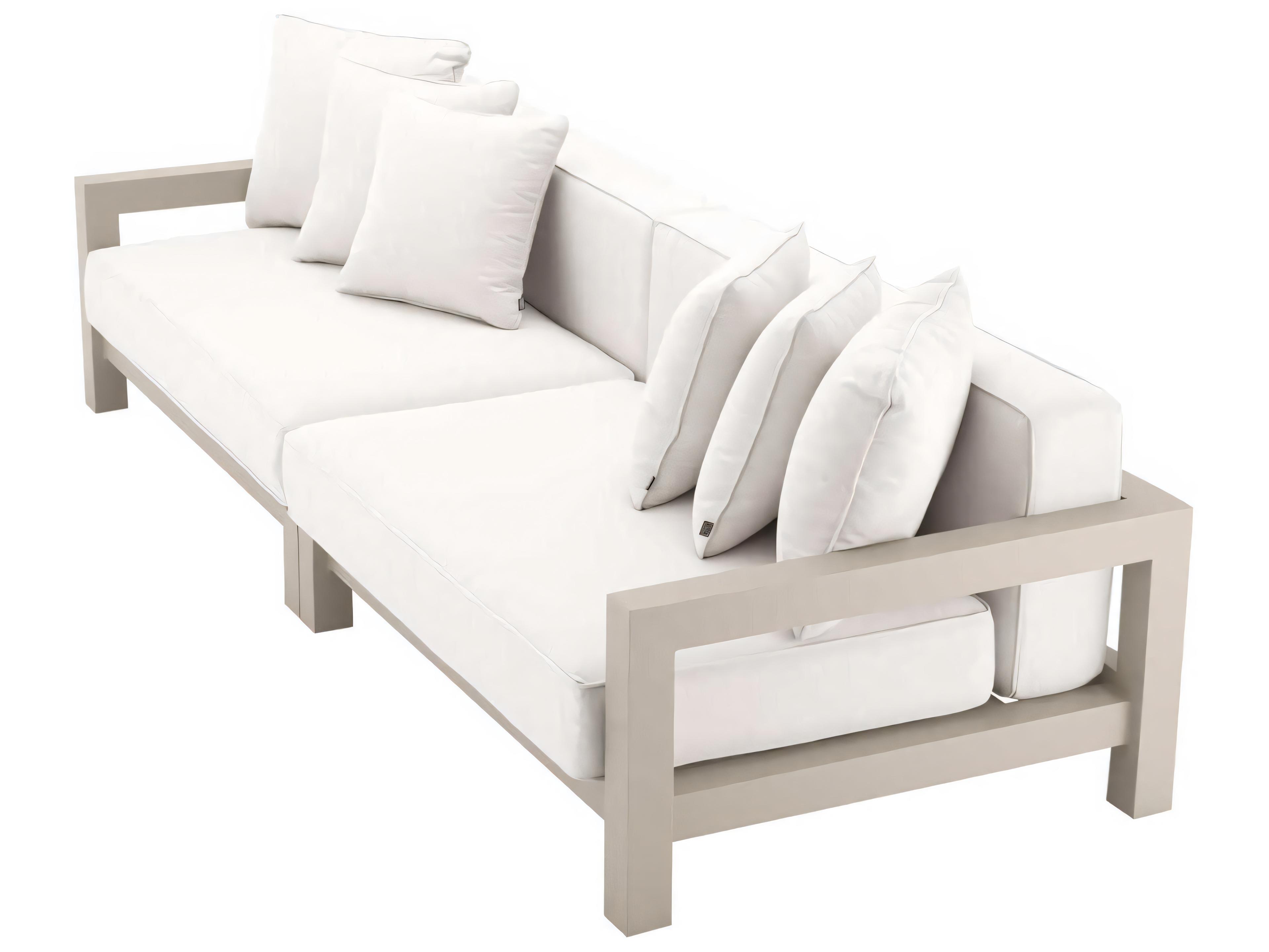 Eichholtz Outdoor Sand Finish Sunbrella Canvas Sofa