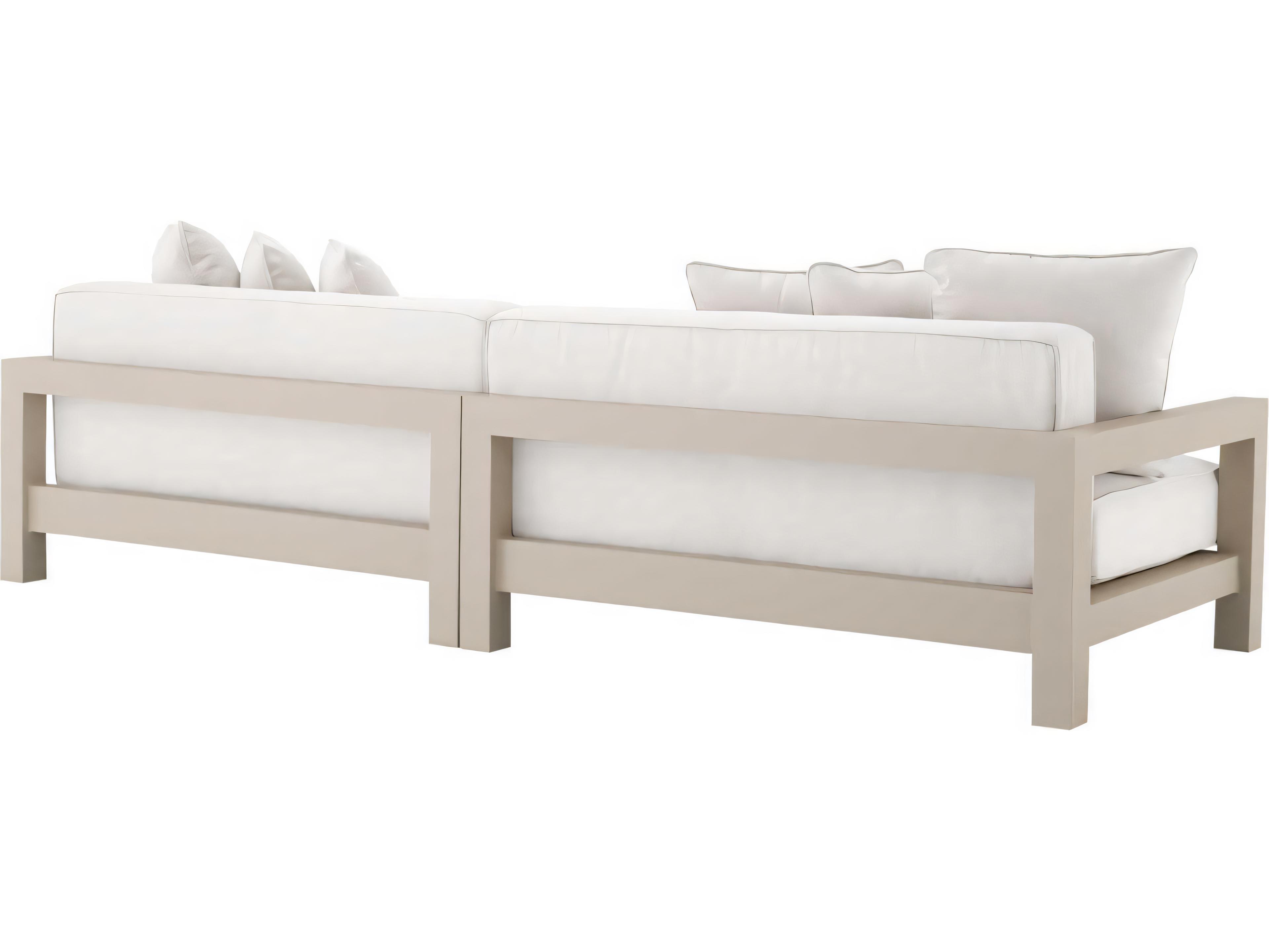 Eichholtz Outdoor Sand Finish Sunbrella Canvas Sofa