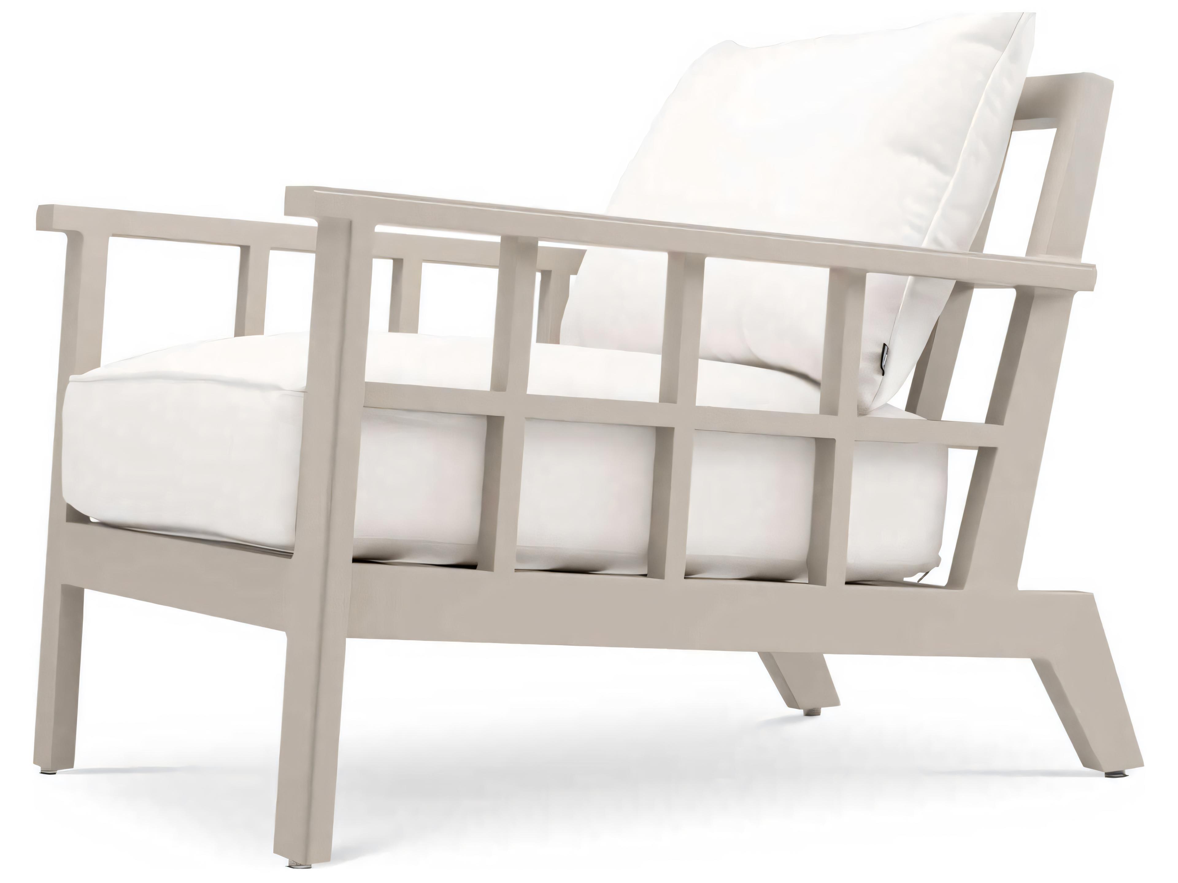 Eichholtz Outdoor Sand Finish Sunbrella Canvas Lounge Chair