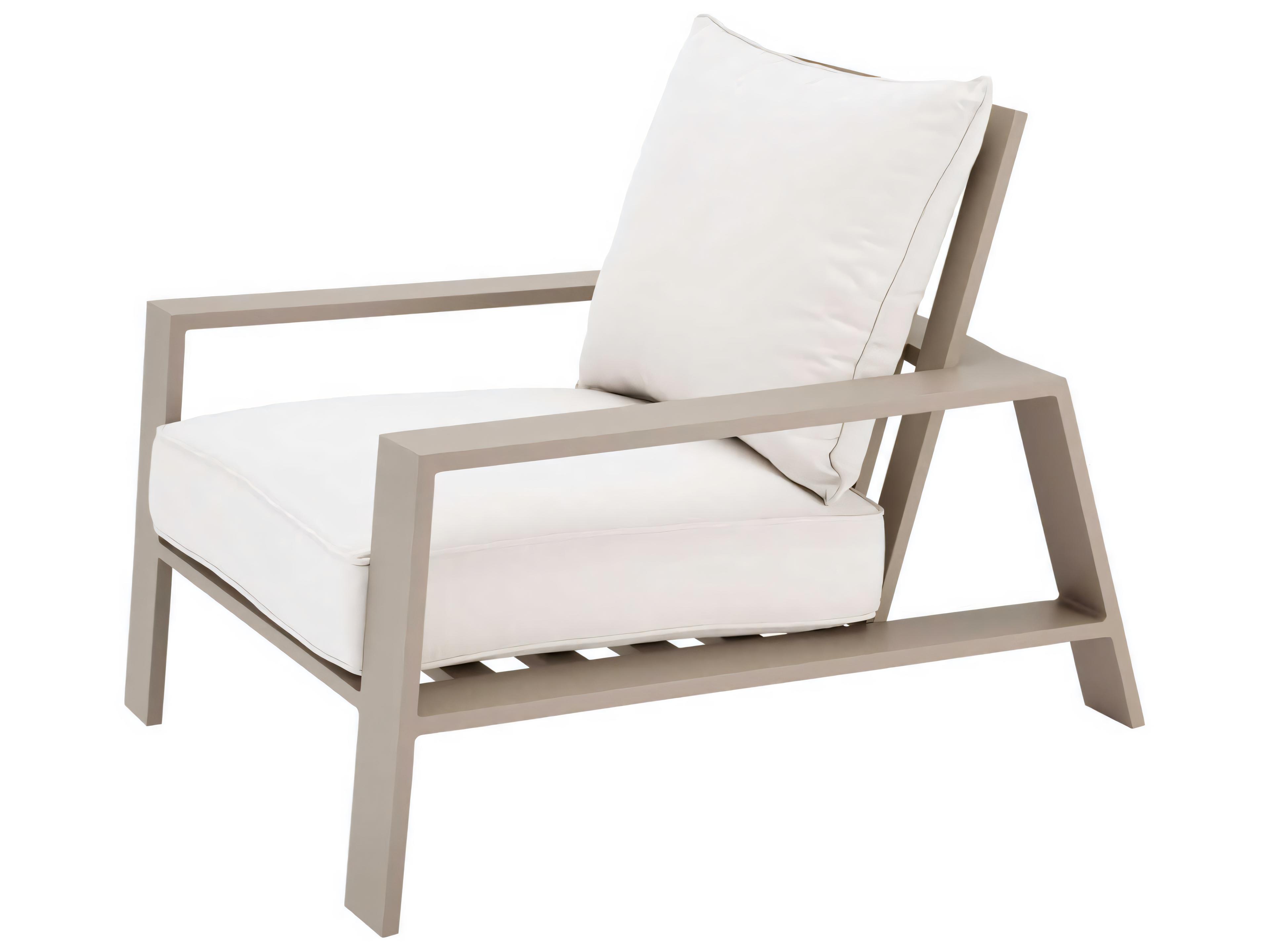 Eichholtz Outdoor Sand Finish Sunbrella Canvas Lounge Chair