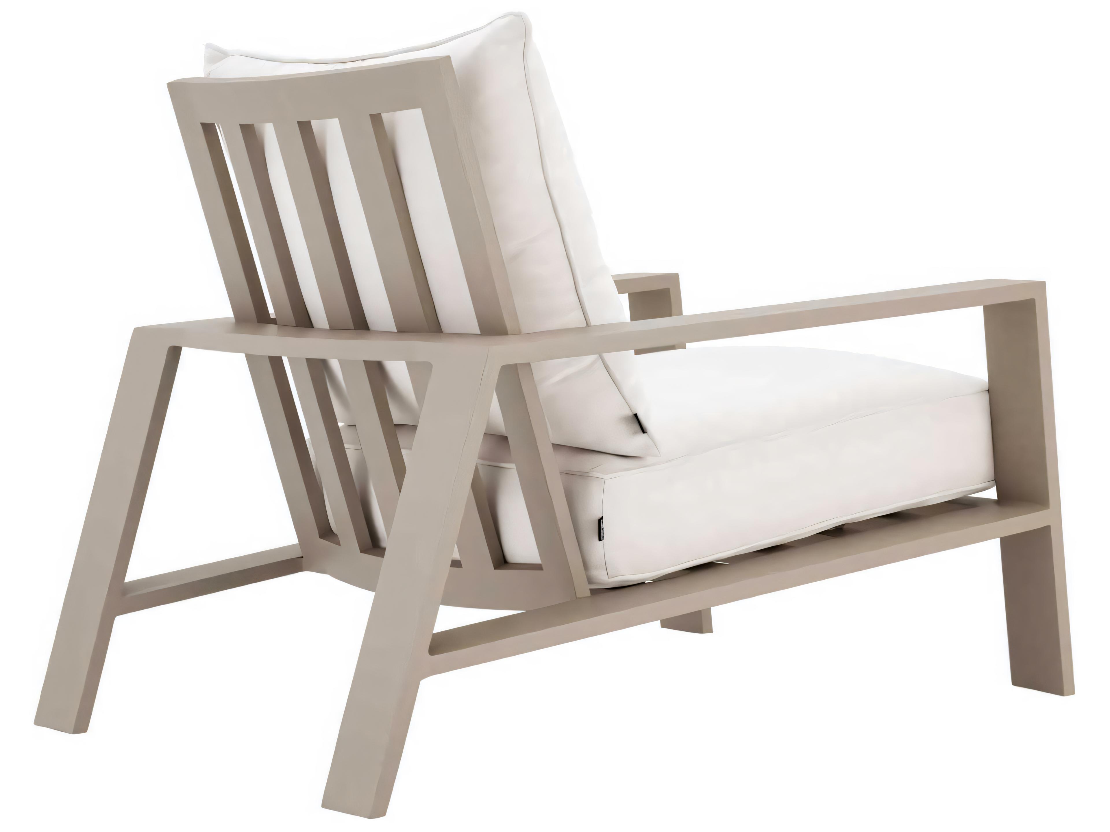 Eichholtz Outdoor Sand Finish Sunbrella Canvas Lounge Chair
