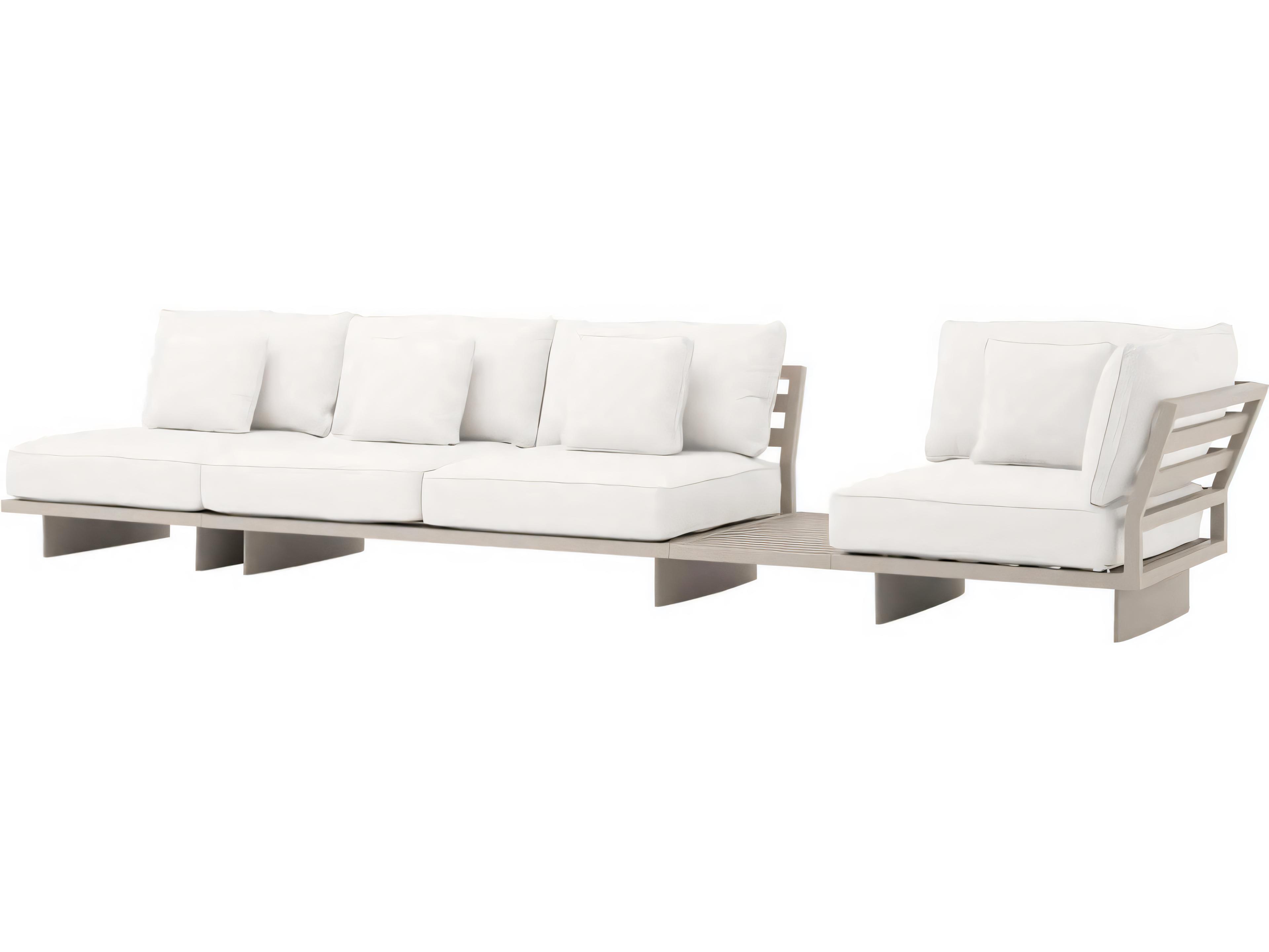 Eichholtz Outdoor Sand Finish Sunbrella Canvas Sofa