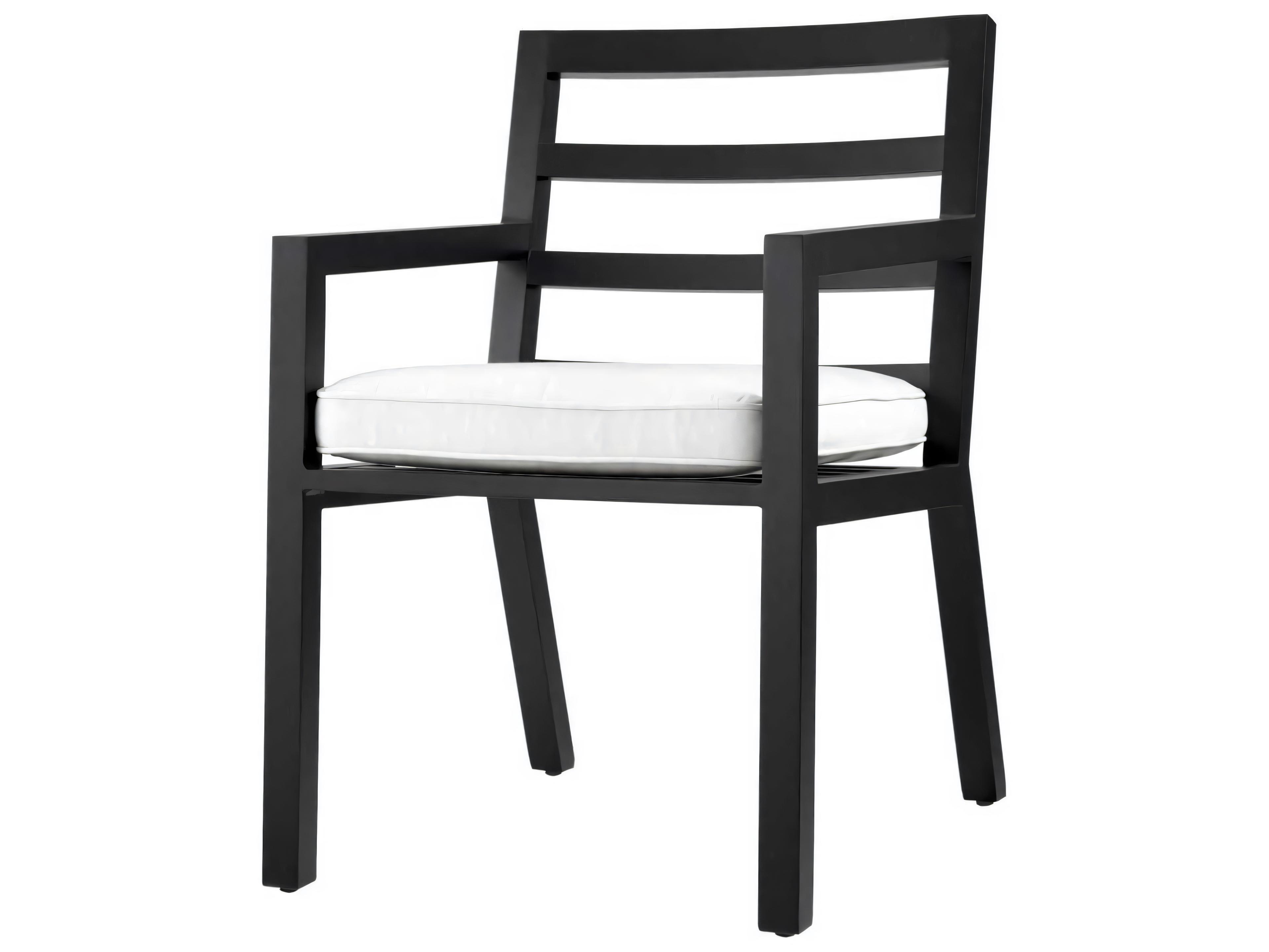 Eichholtz Outdoor Black Finish Sunbrella Canvas Dining Chair