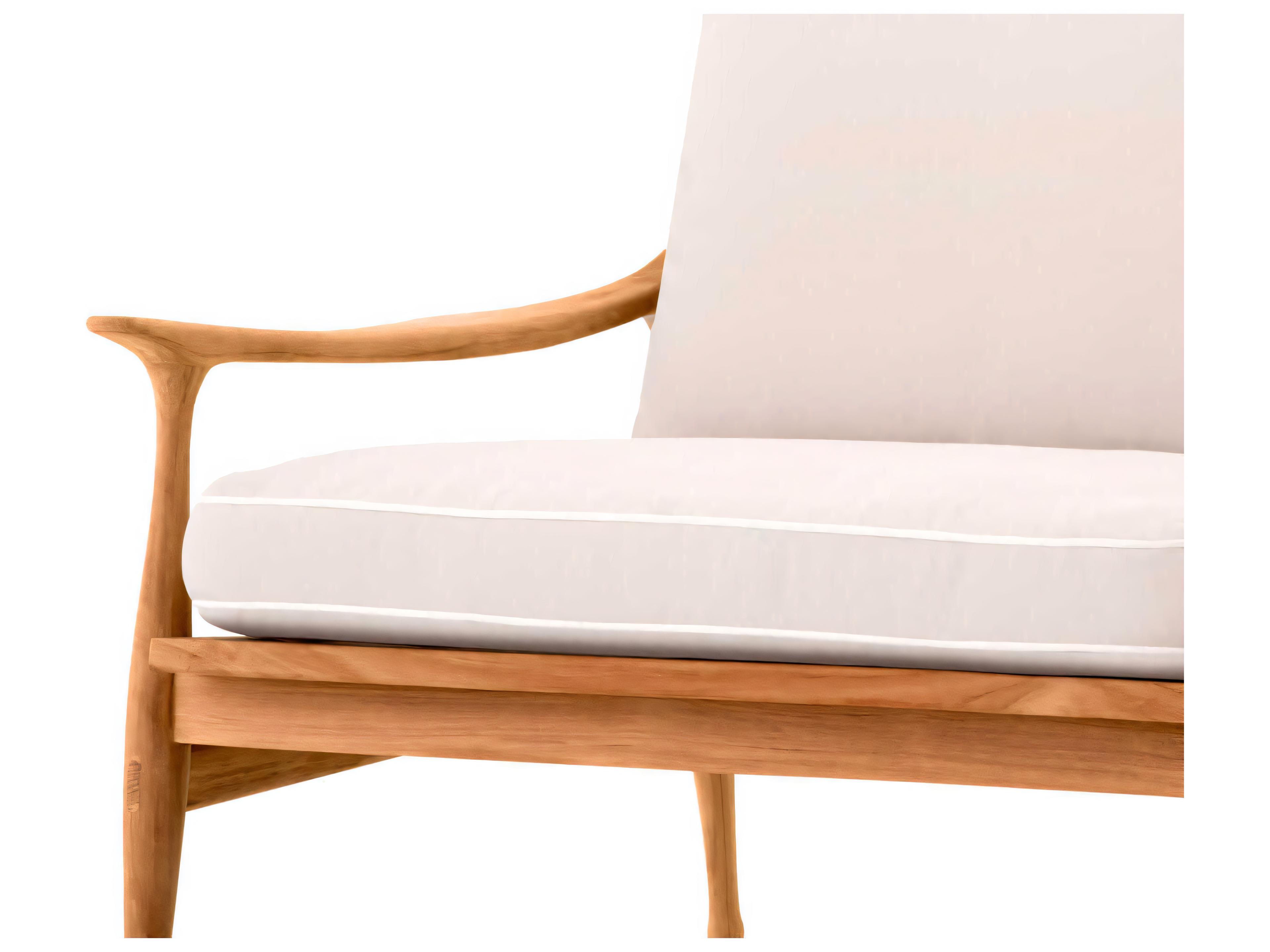 Eichholtz Outdoor Natural Teak Flores Off-white Sofa