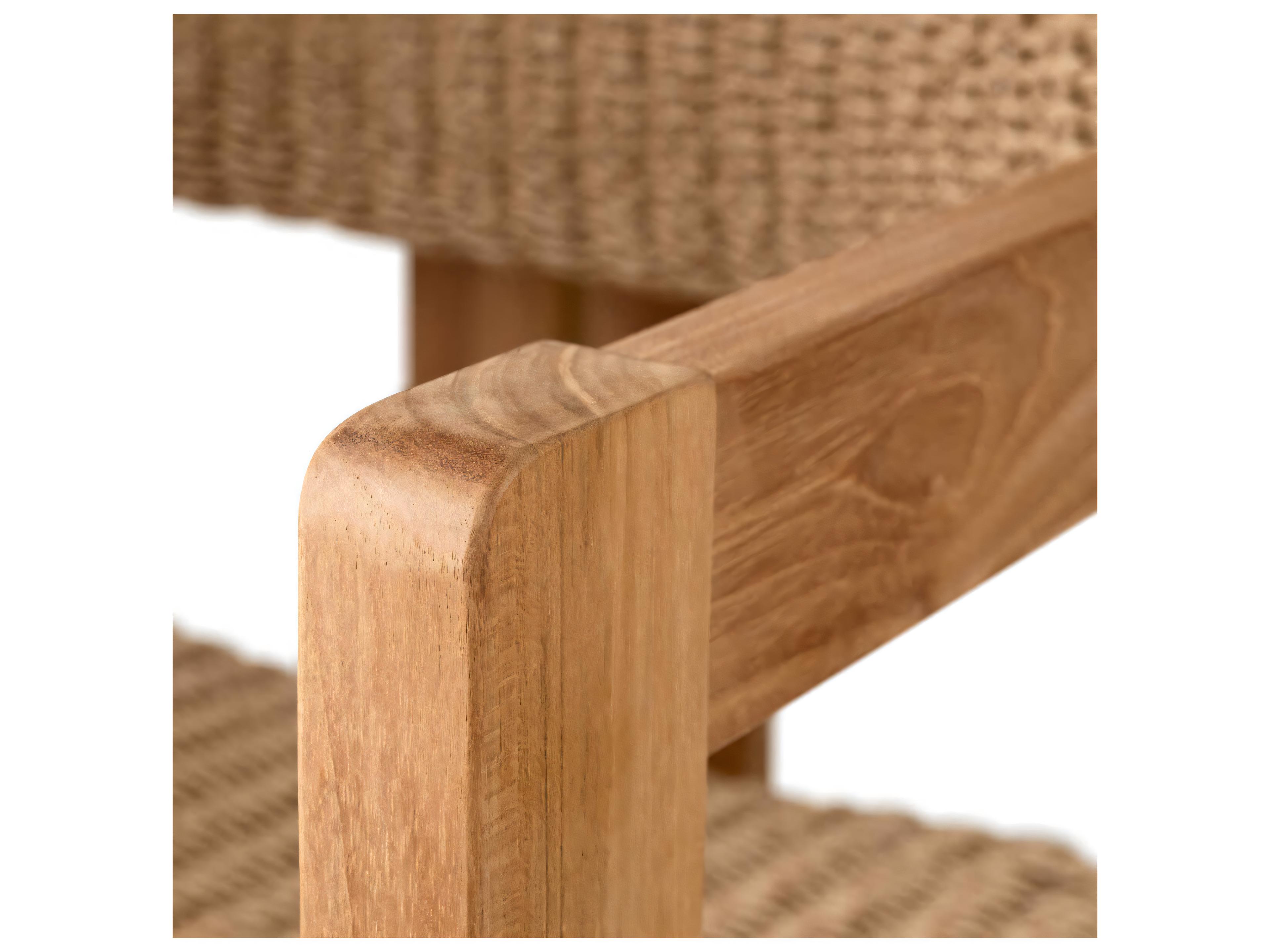 Eichholtz Outdoor Natural Teak Weave Dining Chair