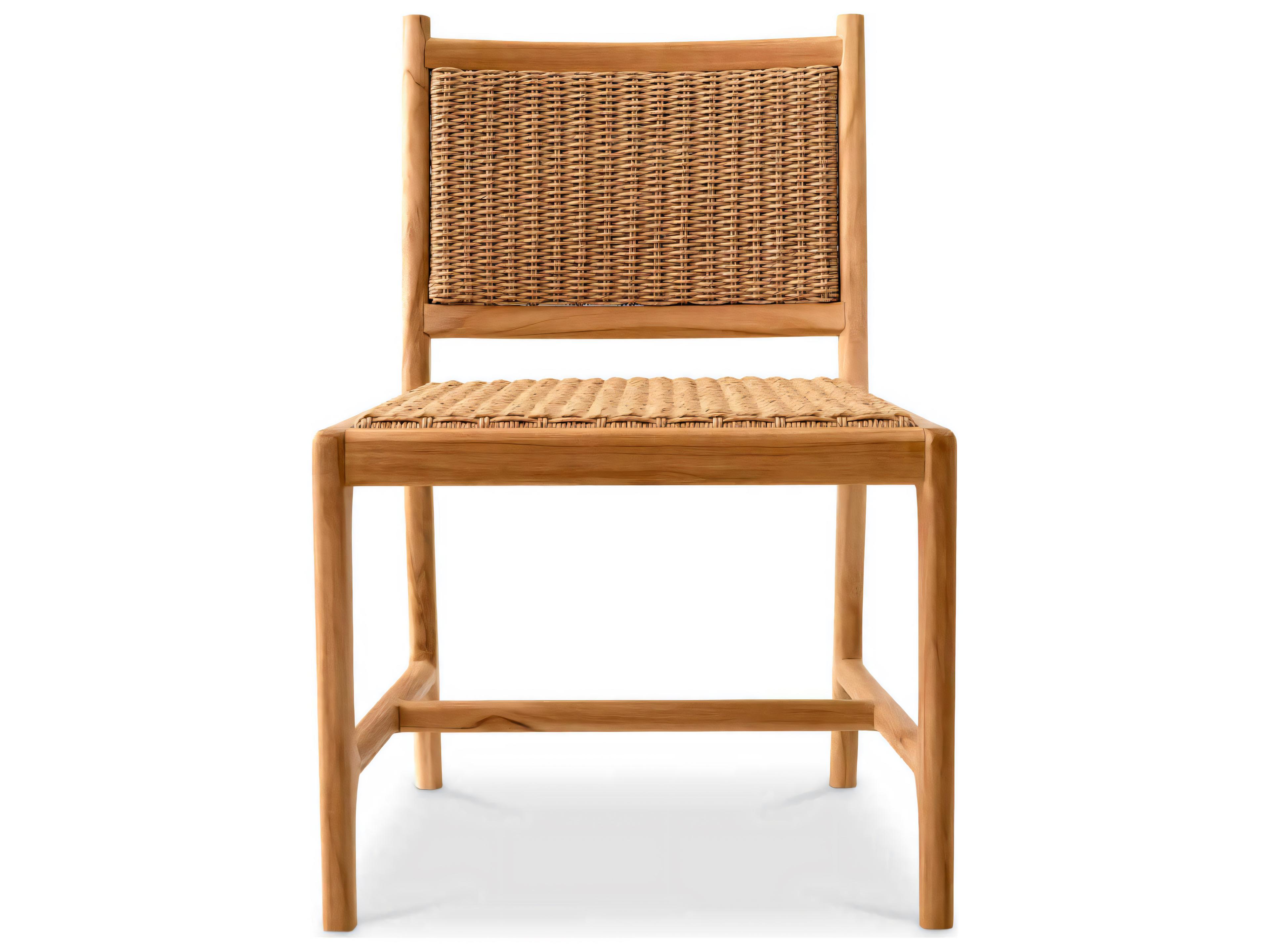 Eichholtz Outdoor Natural Teak Weave Dining Chair