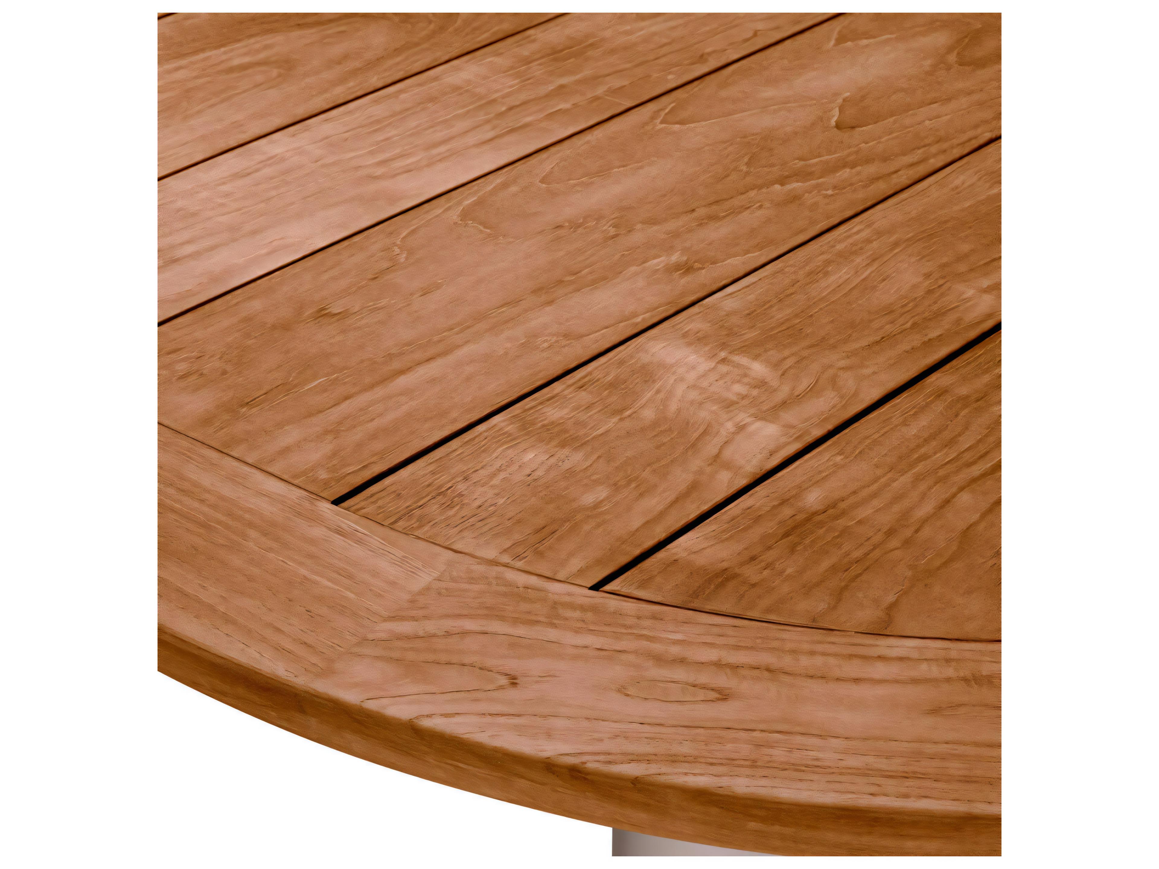 Eichholtz Outdoor Natural Teak Sand Finish Legs Dining Table