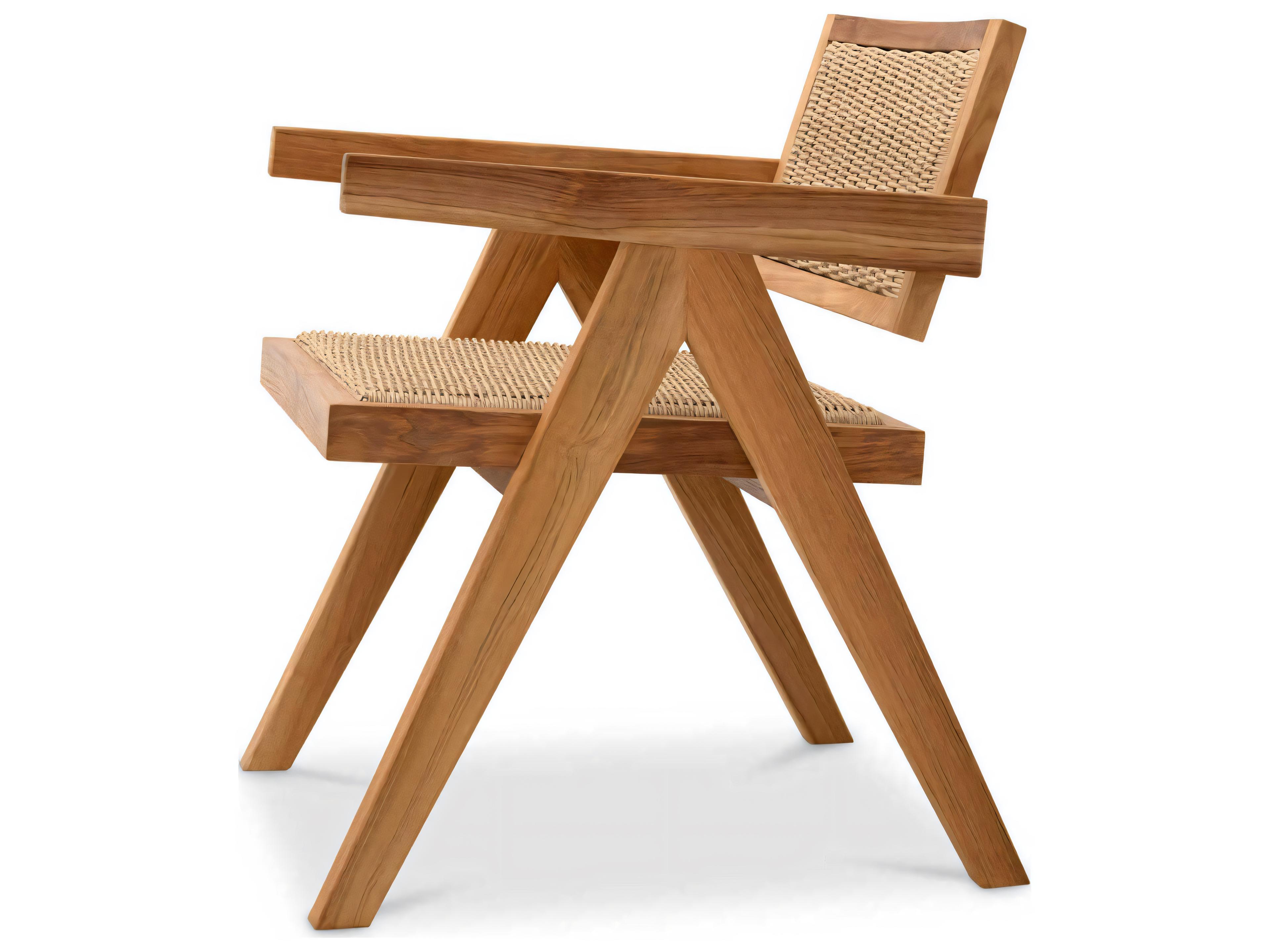 Eichholtz Outdoor Natural Teak Weave Dining Chair