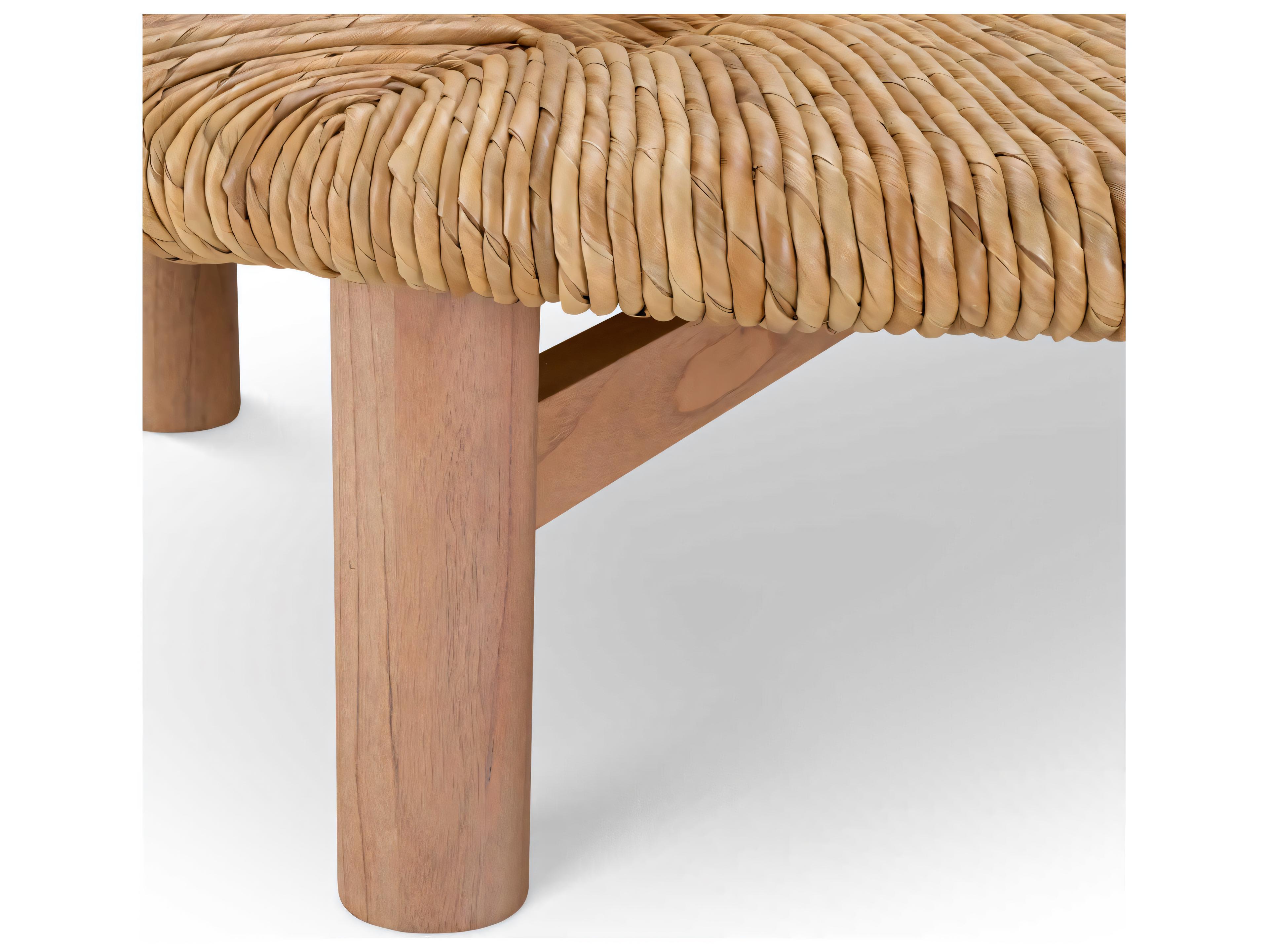 Eichholtz Outdoor Natural Finish Seagrass Rush Coffee Table