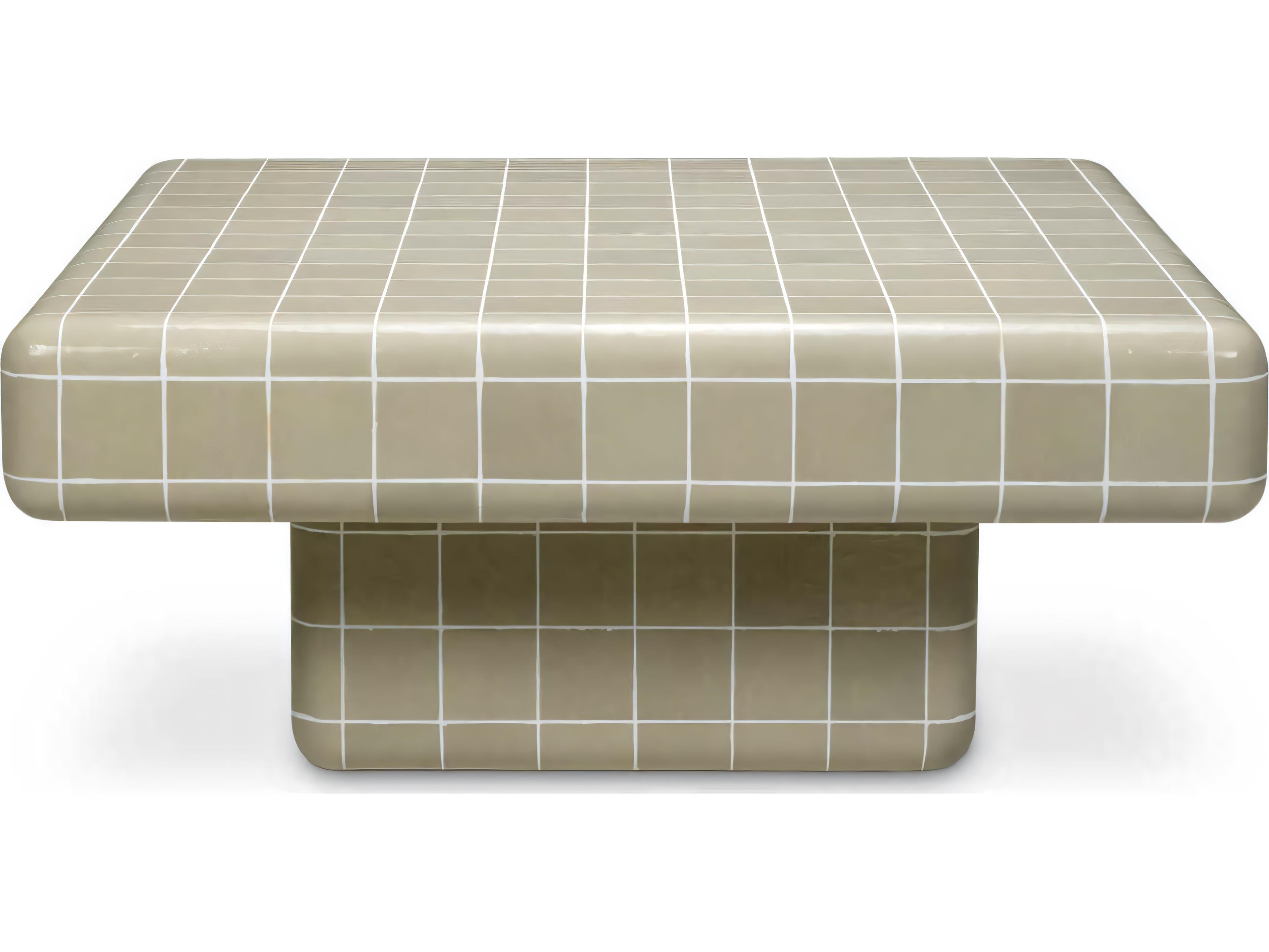 Eichholtz Outdoor Light Grey Glaze Coffee Table