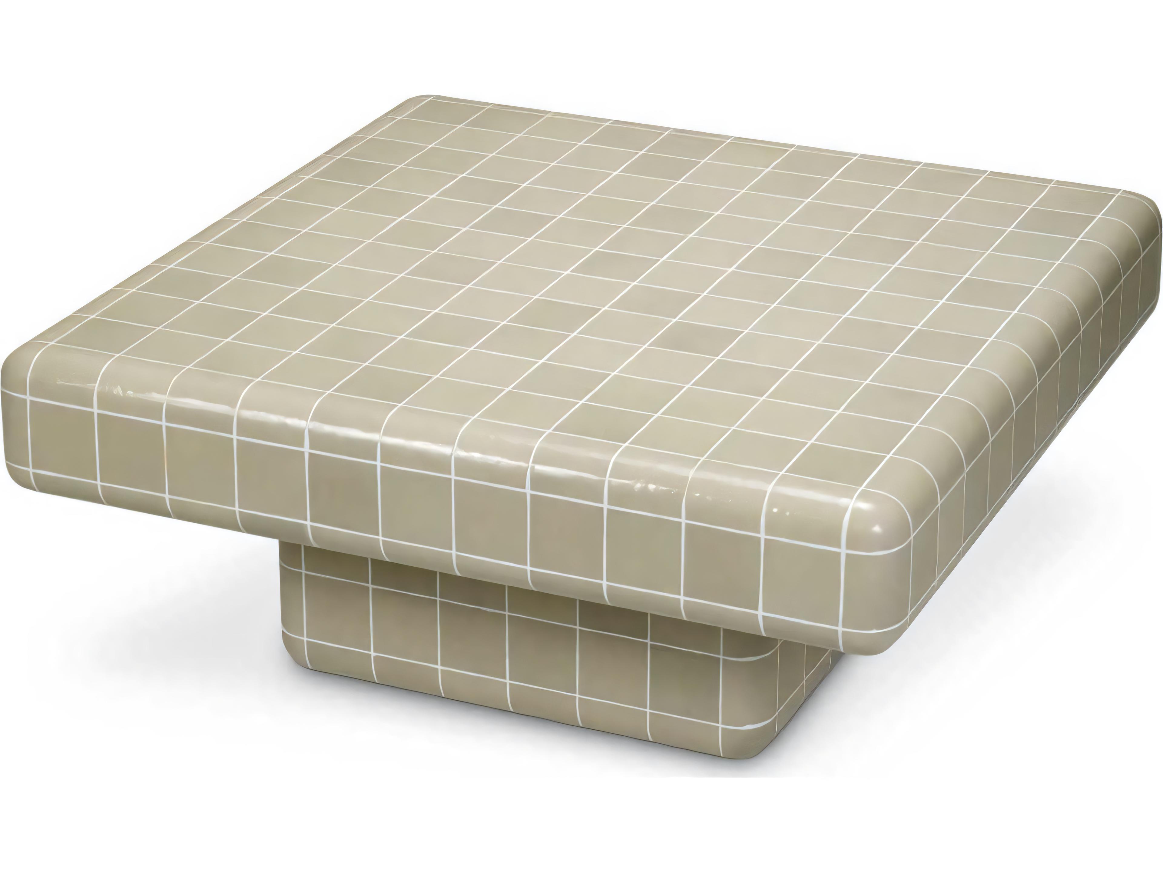 Eichholtz Outdoor Light Grey Glaze Coffee Table