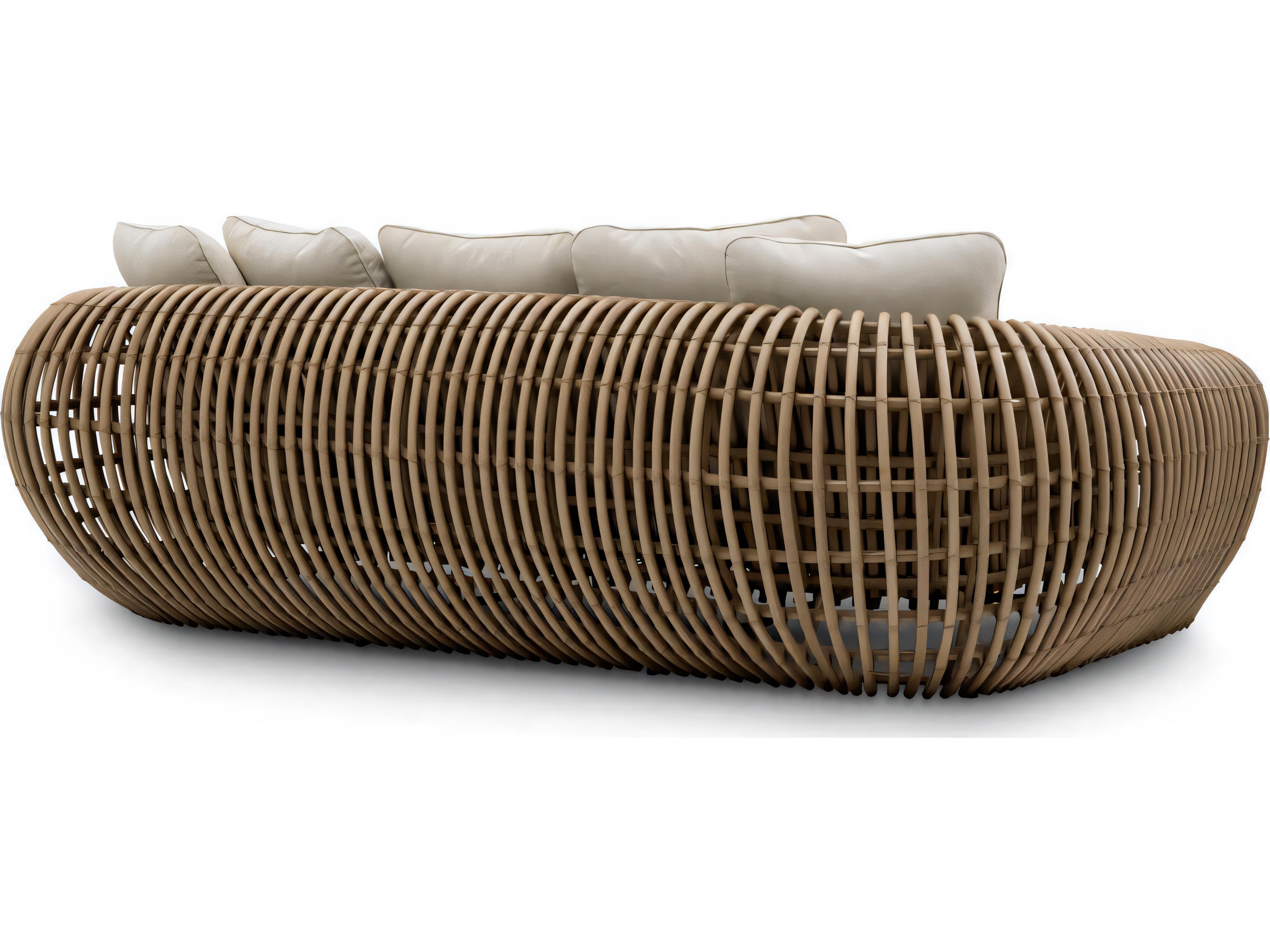 Eichholtz Outdoor Faux Rattan Viola Sand Sofa