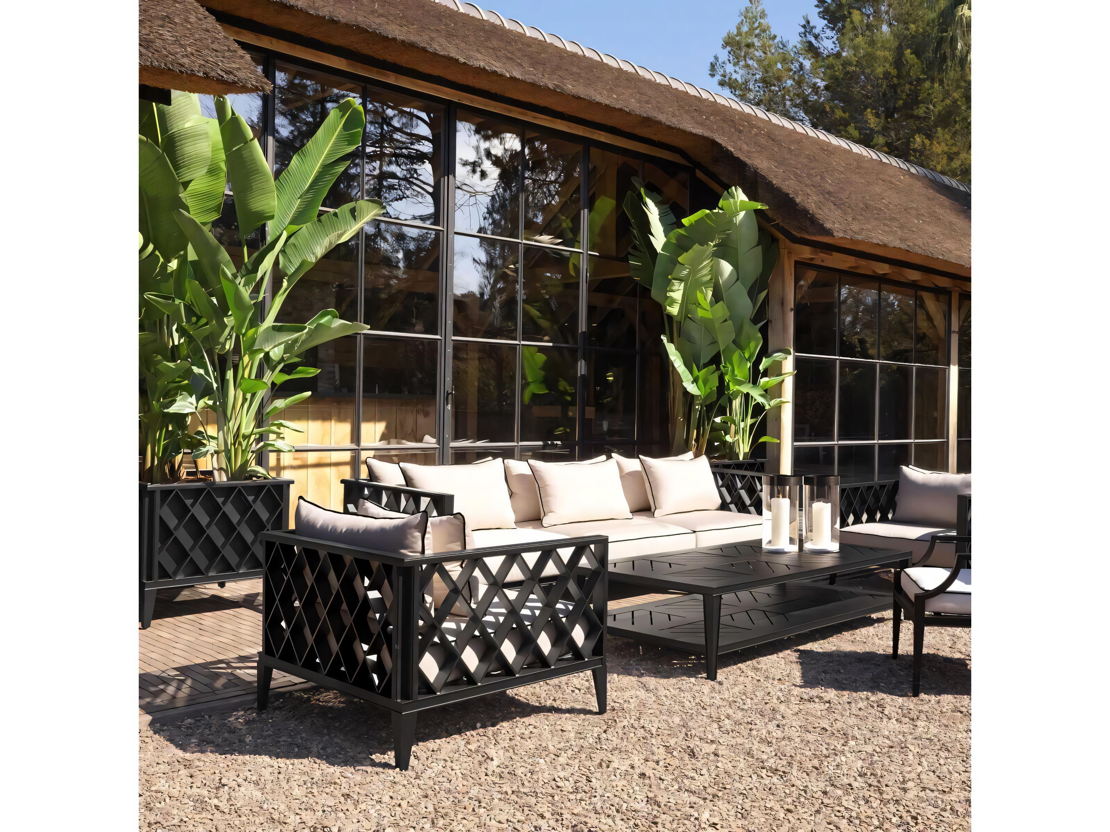 Eichholtz Outdoor Ocean Club Aluminum Cushion Lounge Set