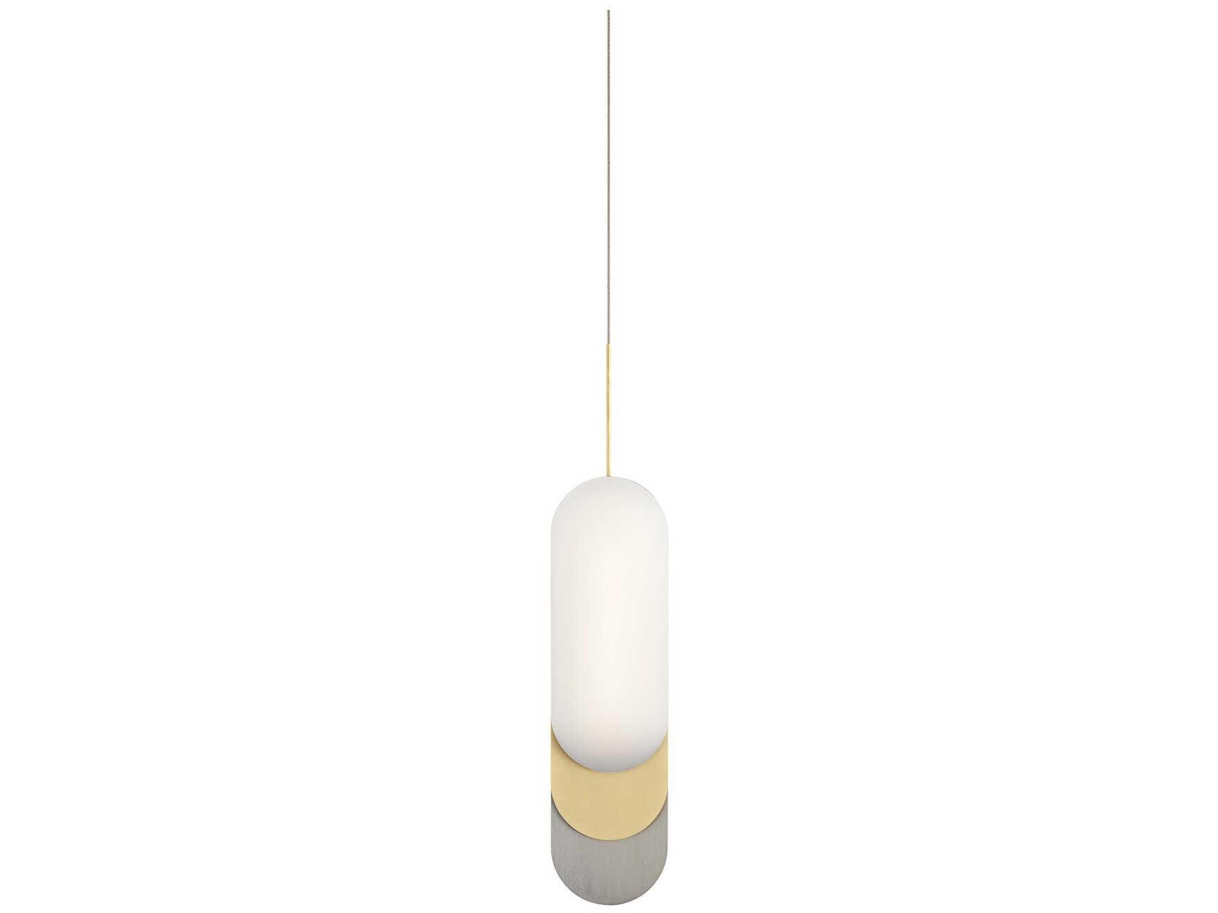 Elan Shima 2-Light Champagne Gold LED Geometric Mini Pendant