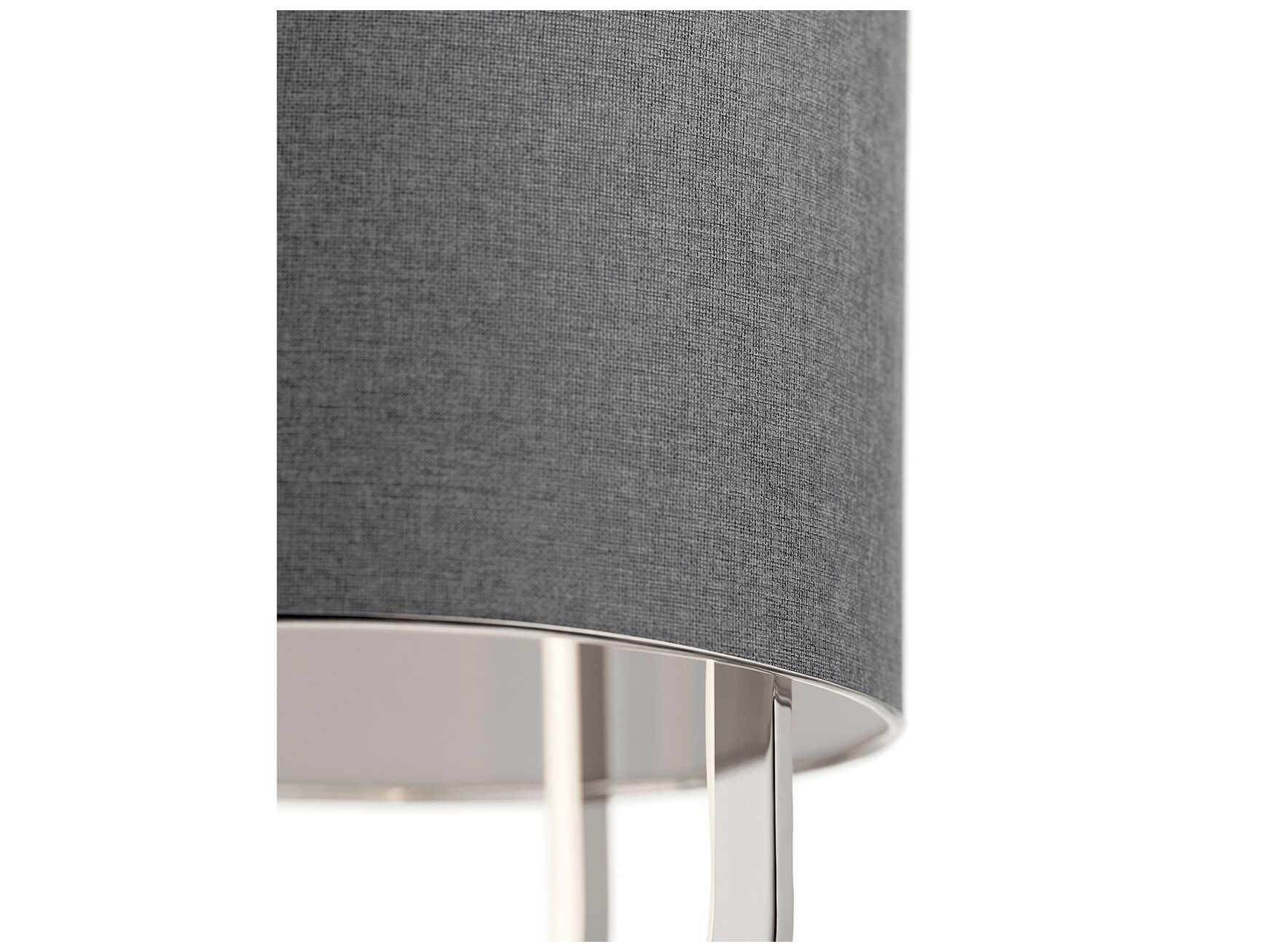Elan Jolana 2-Light Polished Nickel LED Drum Pendant