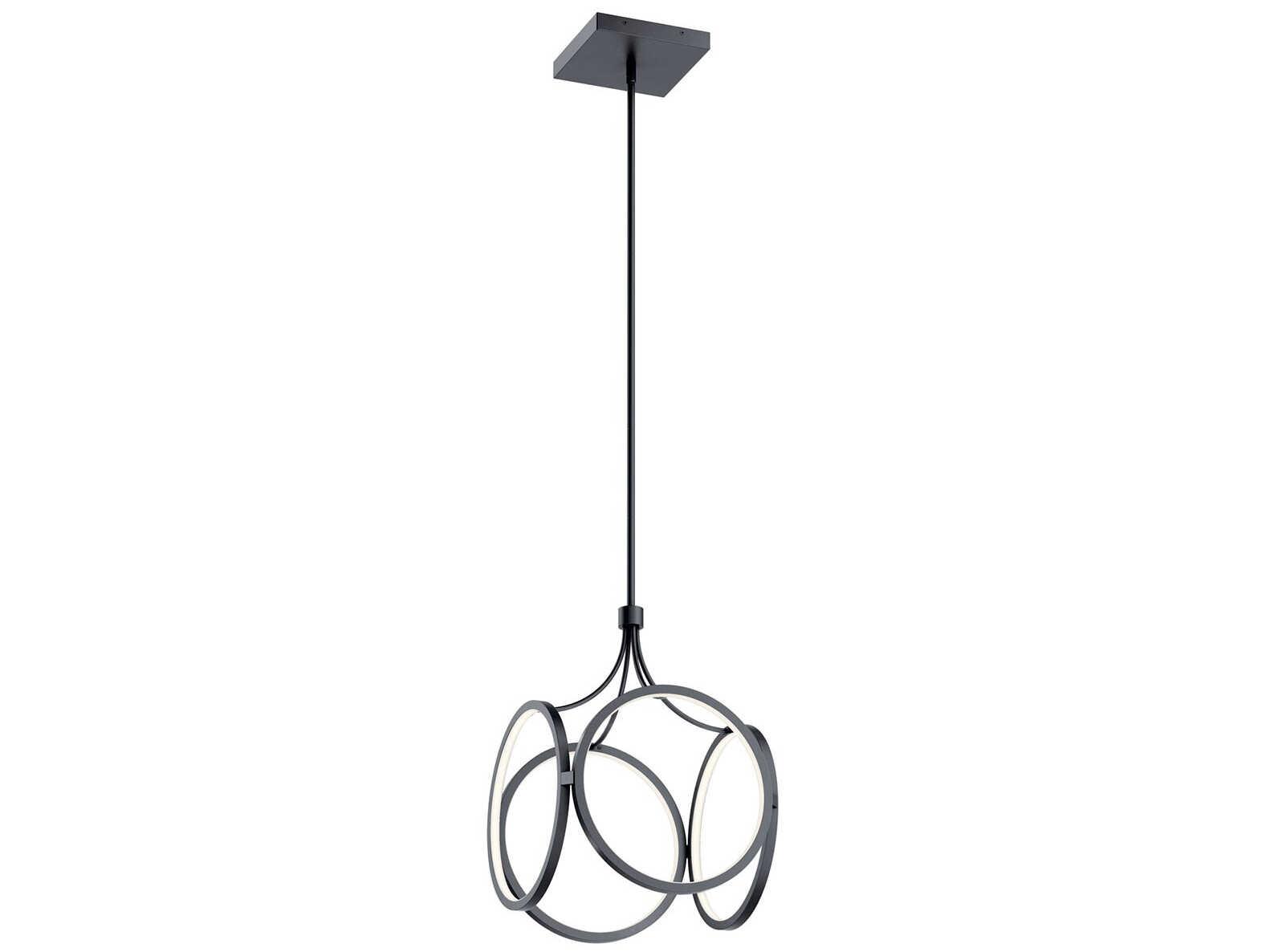 Elan Ciri 1-Light Matte Black LED Pendant