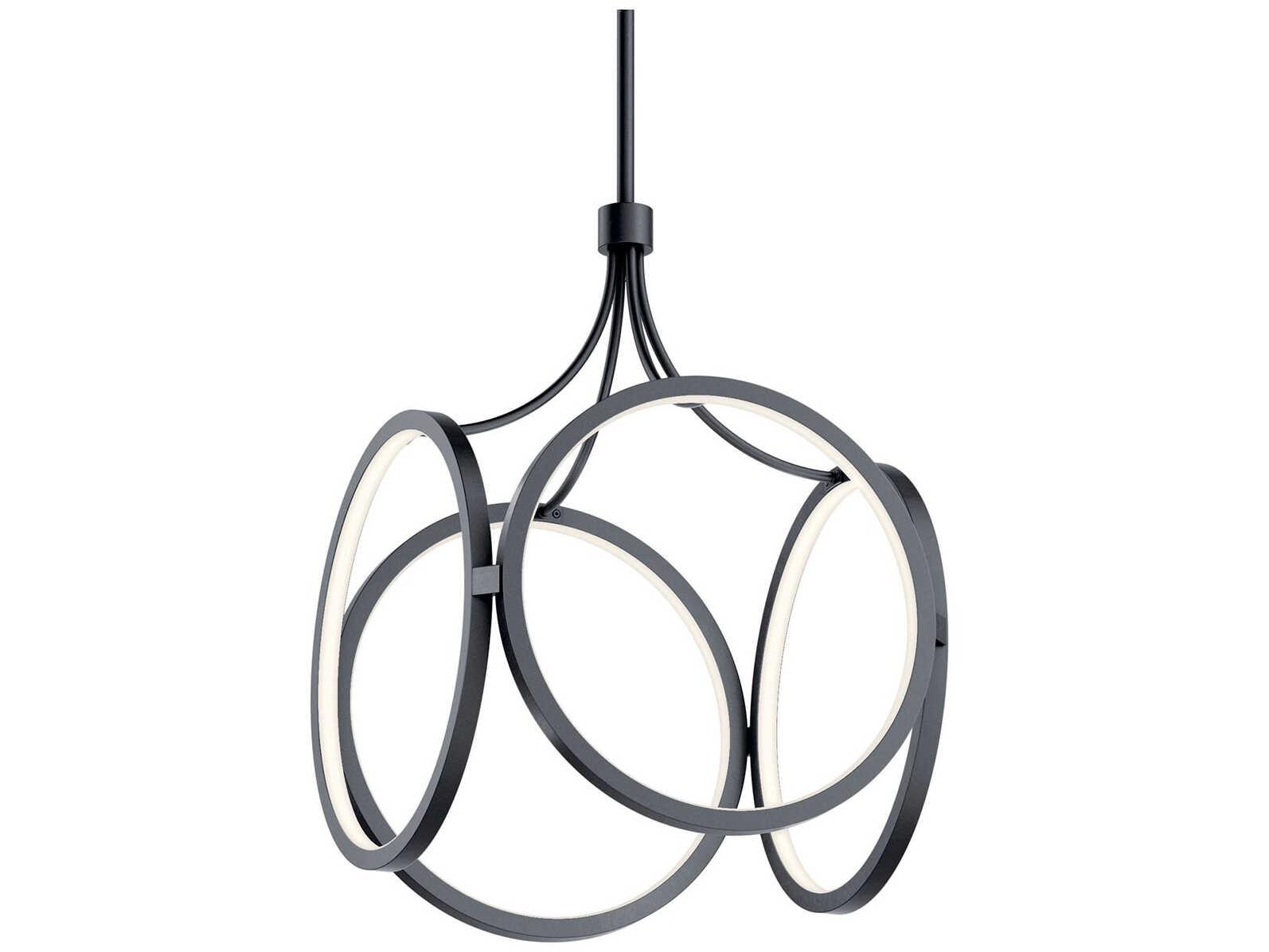 Elan Ciri 1-Light Matte Black LED Pendant