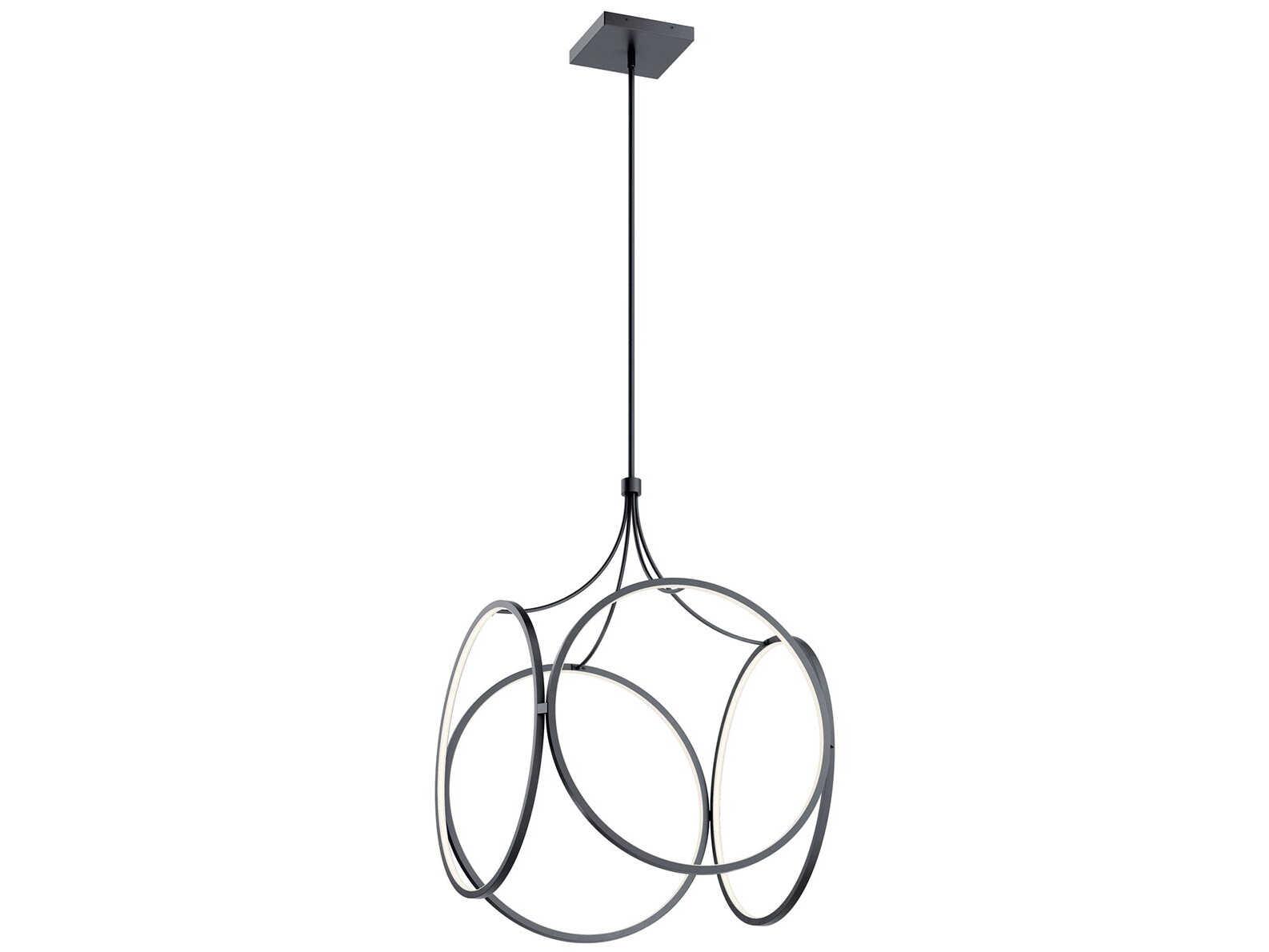 Elan Ciri 1-Light Matte Black LED Pendant