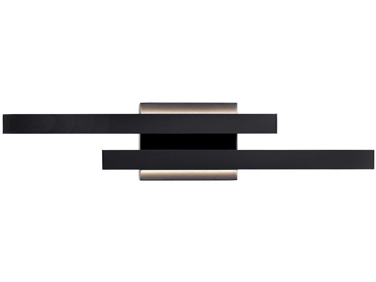 Elan Idril 2-Light Matte Black LED Wall Sconce