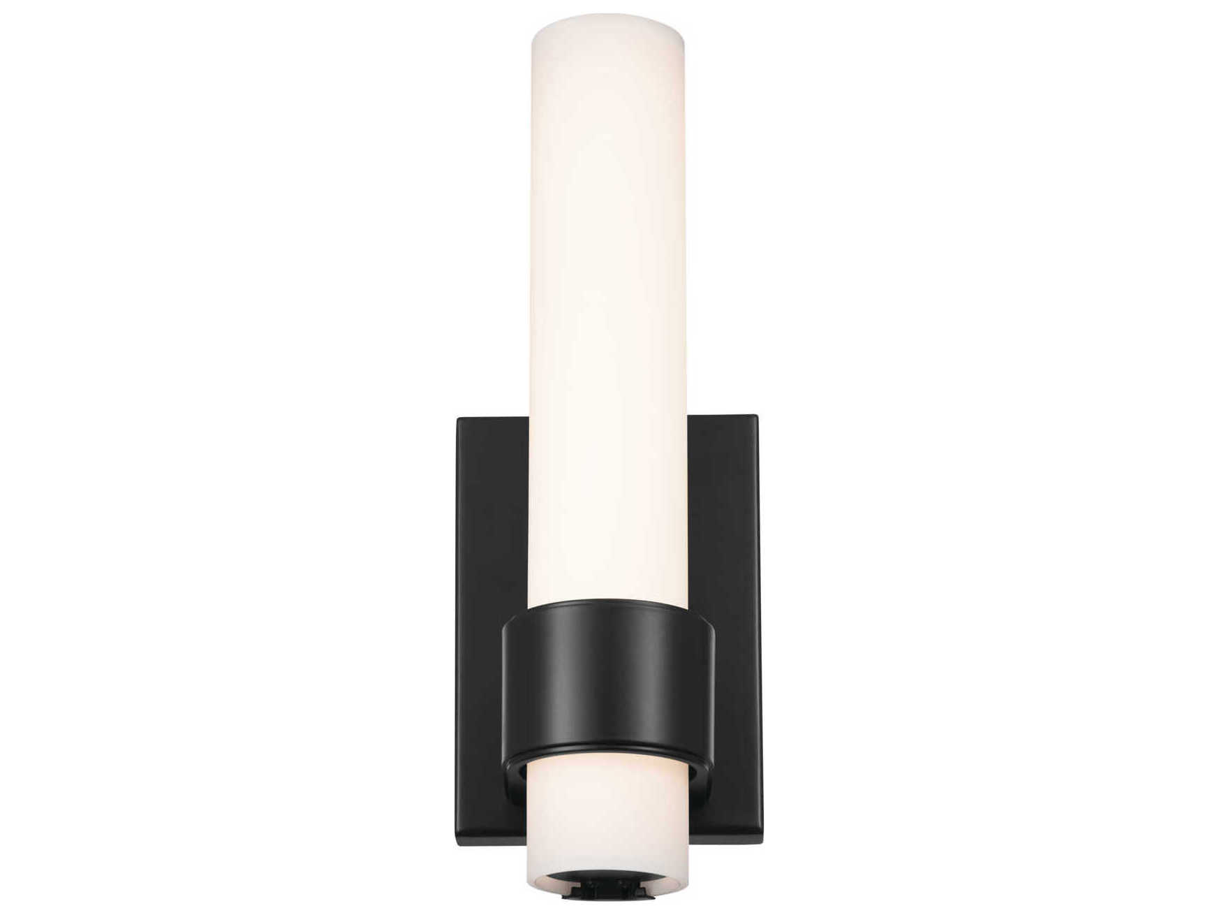 Elan Izza 1-Light Matte Black Wall Sconce