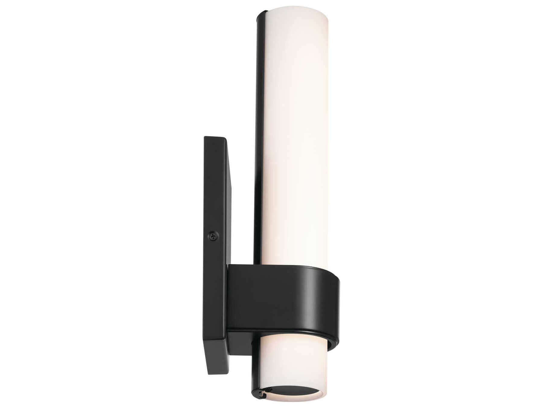 Elan Izza 1-Light Matte Black Wall Sconce
