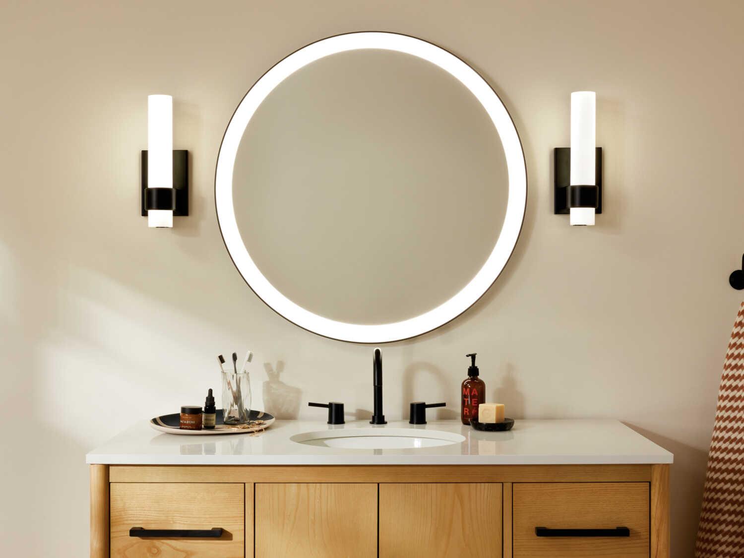 Elan Izza 1-Light Matte Black Wall Sconce