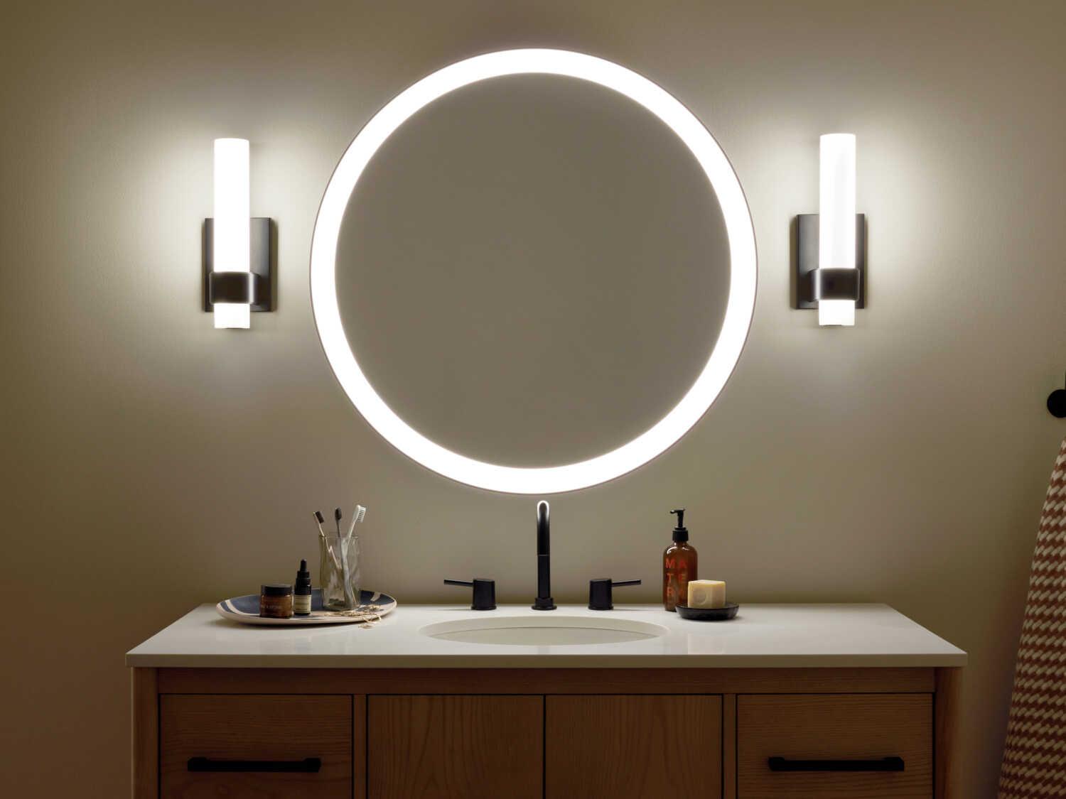 Elan Izza 1-Light Matte Black Wall Sconce