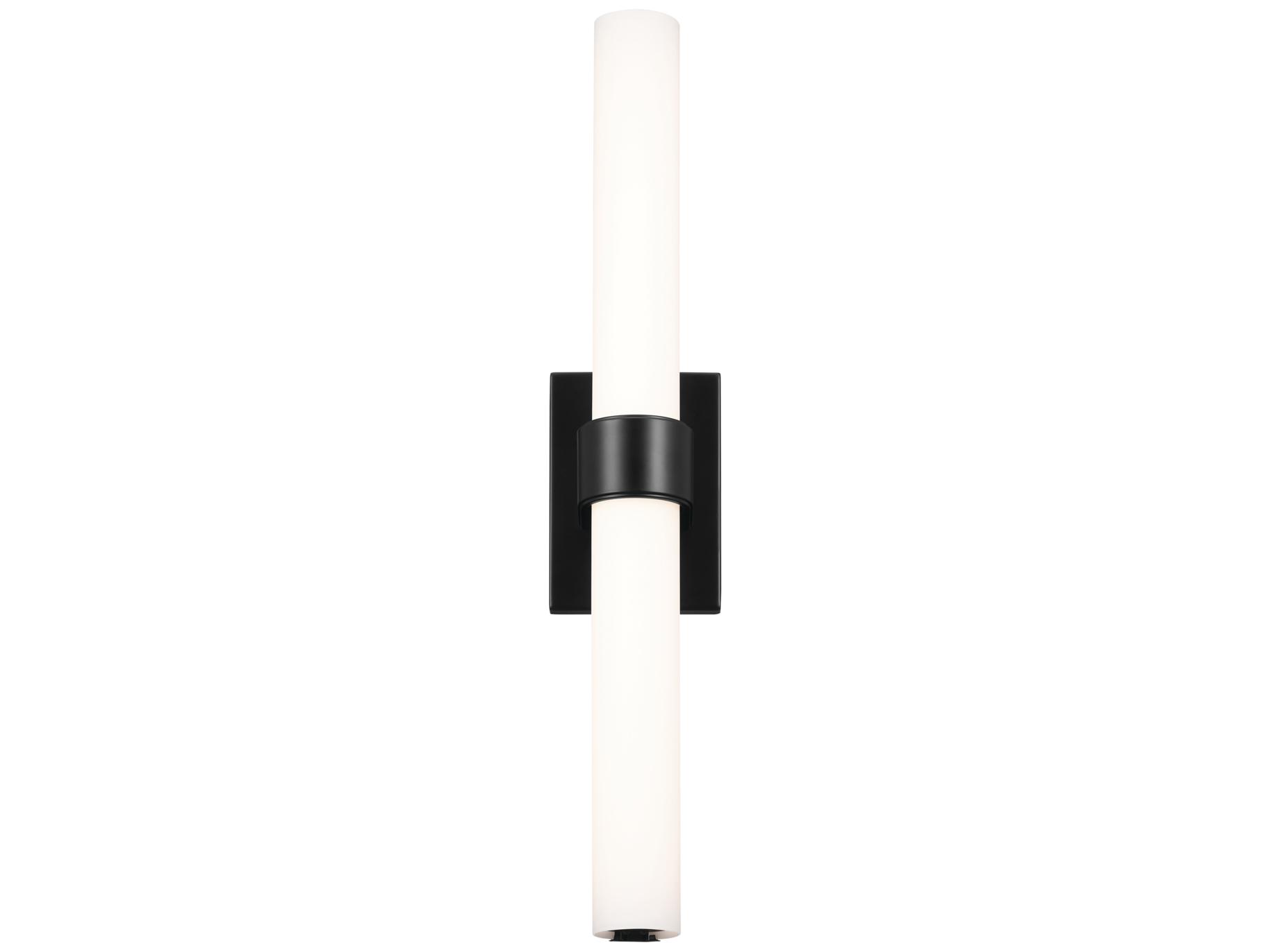 Elan Izza Tall 1-Light Matte Black Wall Sconce