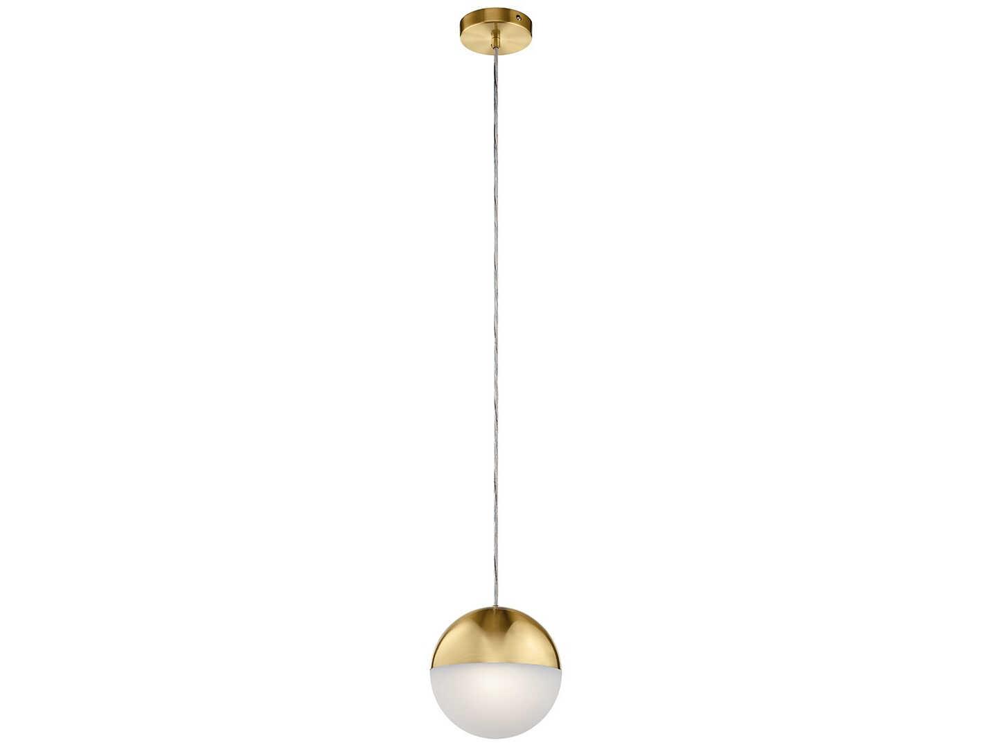 Elan Moonlit 1-Light Champagne Gold LED Globe Mini Pendant
