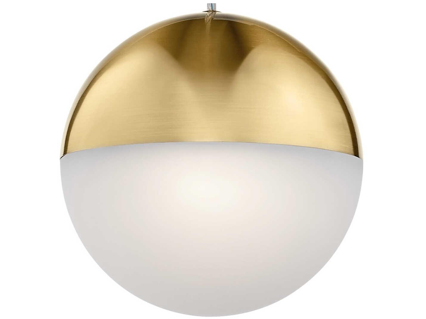 Elan Moonlit 1-Light Champagne Gold LED Globe Mini Pendant