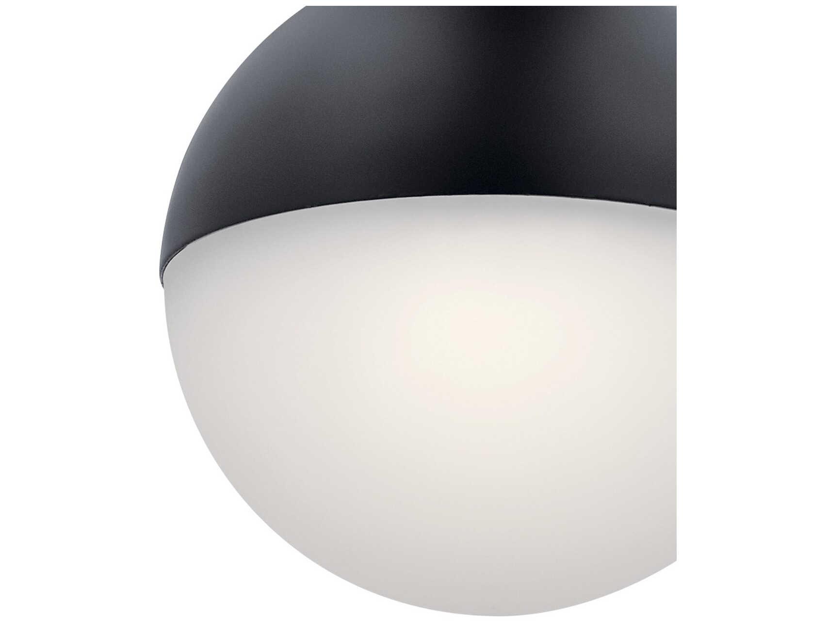 Elan Moonlit 1-Light Matte Black LED Globe Mini Pendant